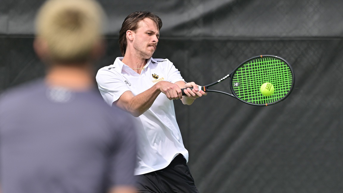 Anthony VanOyen hits a back hand against JCU