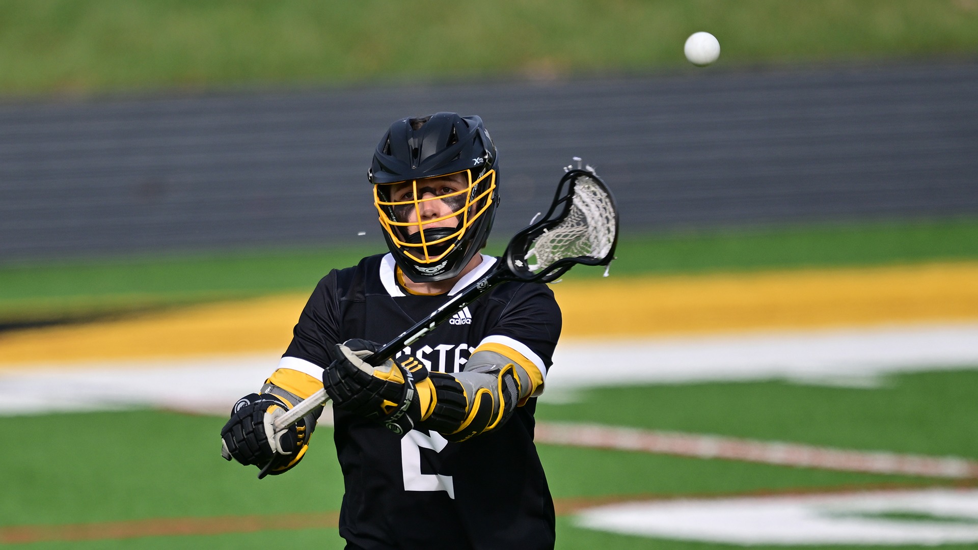 Austin Jourde passes the ball during a 2026 game
