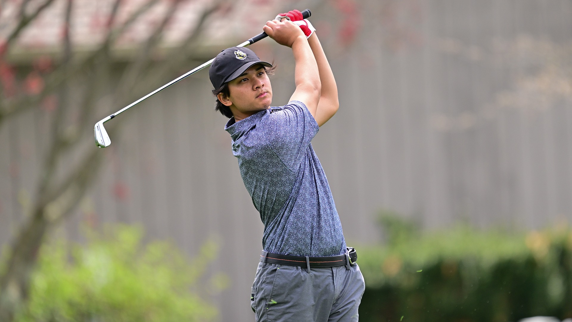 Musa Shariff watches a shot during the 2026 Nye Intercollegiate