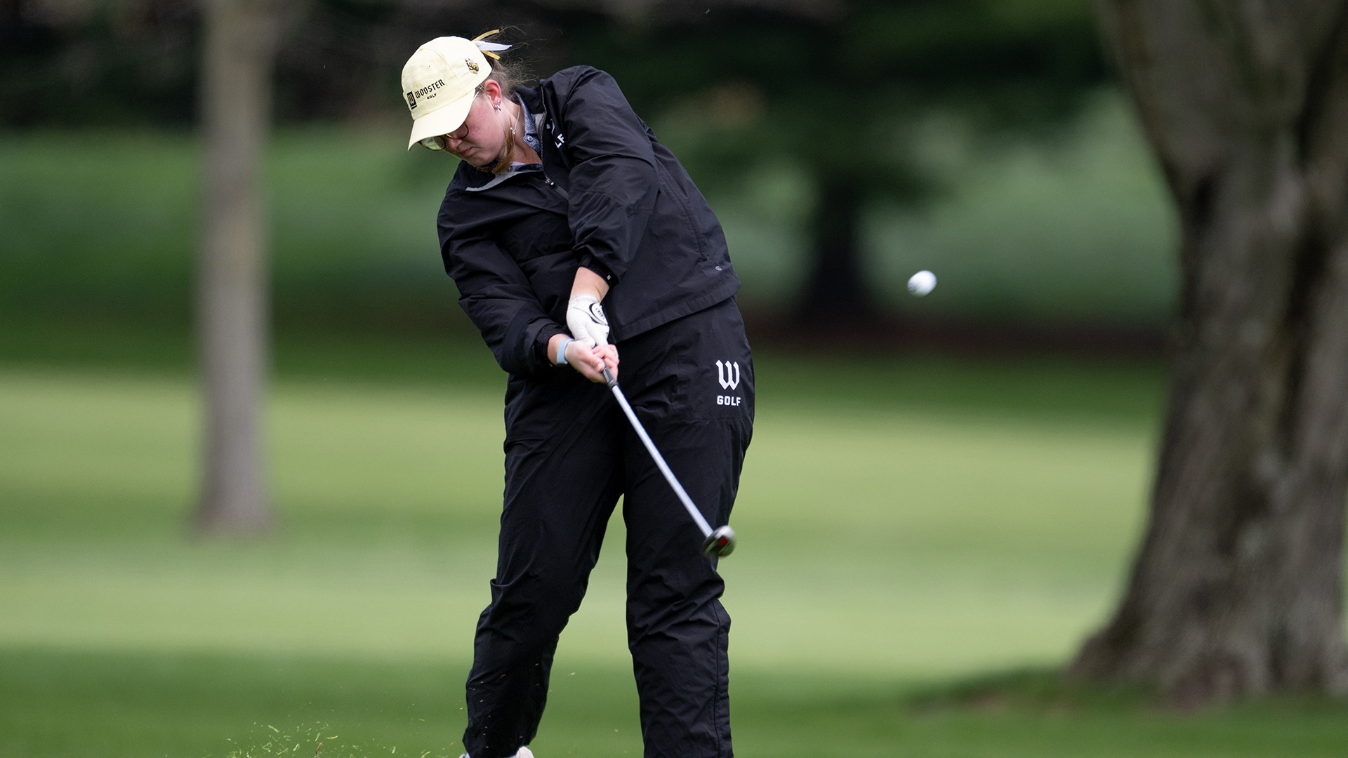 Sarah Buchholtz hits a shot during the 2026 Eva Shorb Weiskopf Invitational