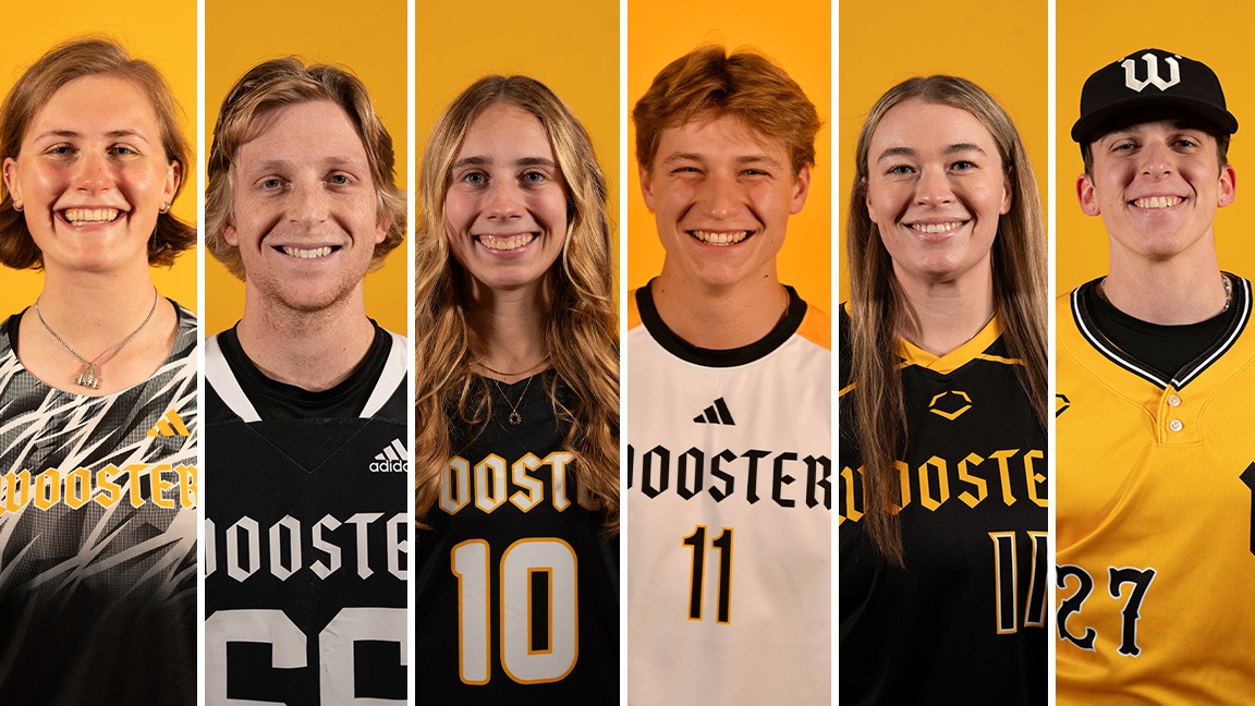 Headshots of Evie Sanford, Lane Kellogg, Lizzie Hardy, Elliot Miller, Julia Jennings, and Colin Leslie from left to right