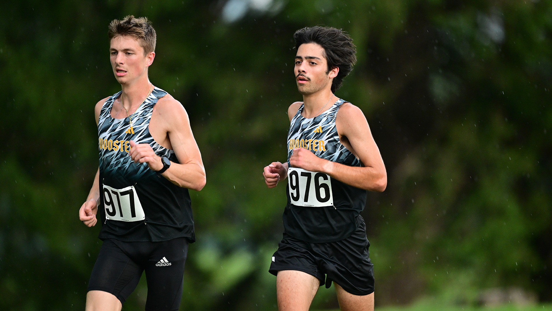 action photo of Basil Keck running at the 2026 Wooster Invitational