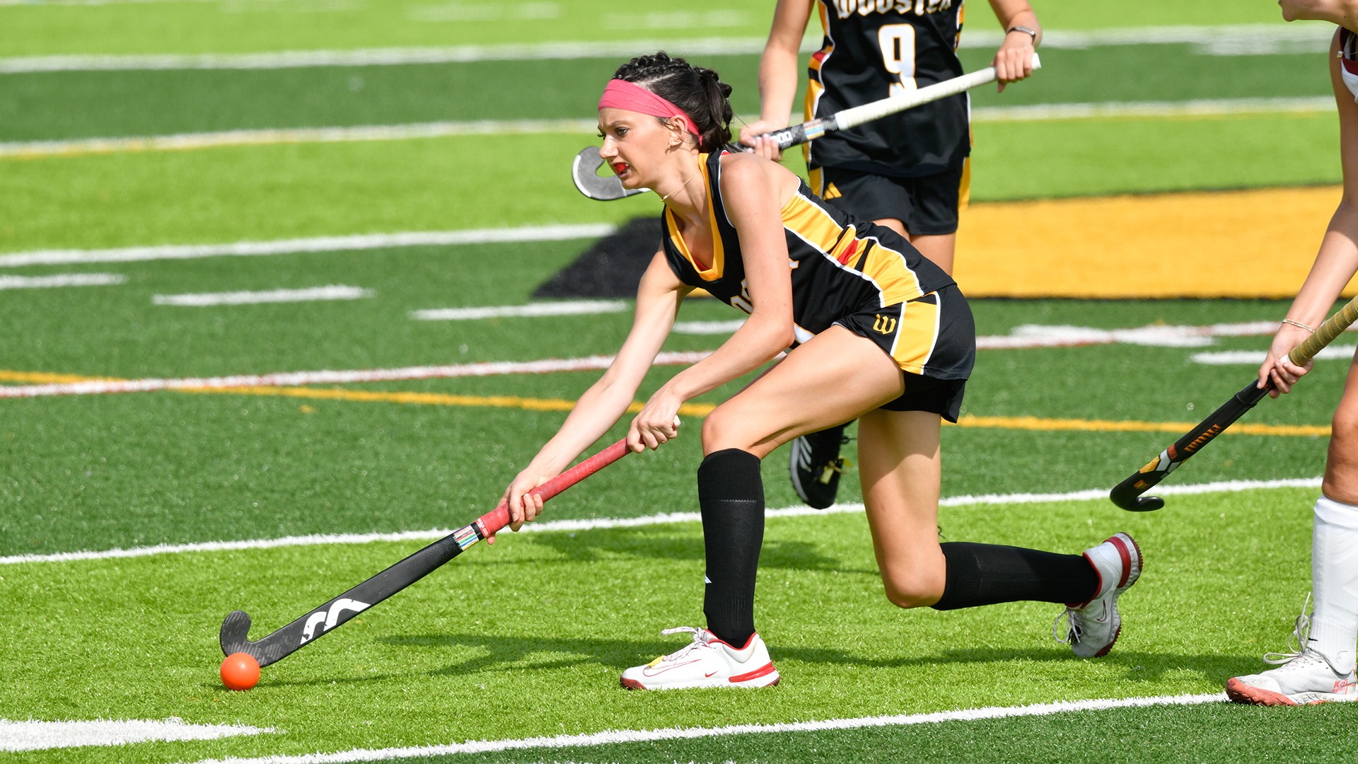 action photo of Izzie Kline making a play on the ball in a 2025 game