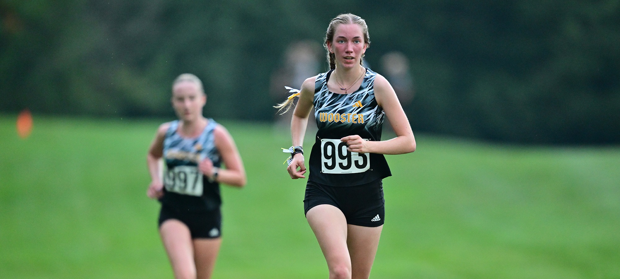 action photo of Eloise Gravel running at the 2026 Wooster Invitational
