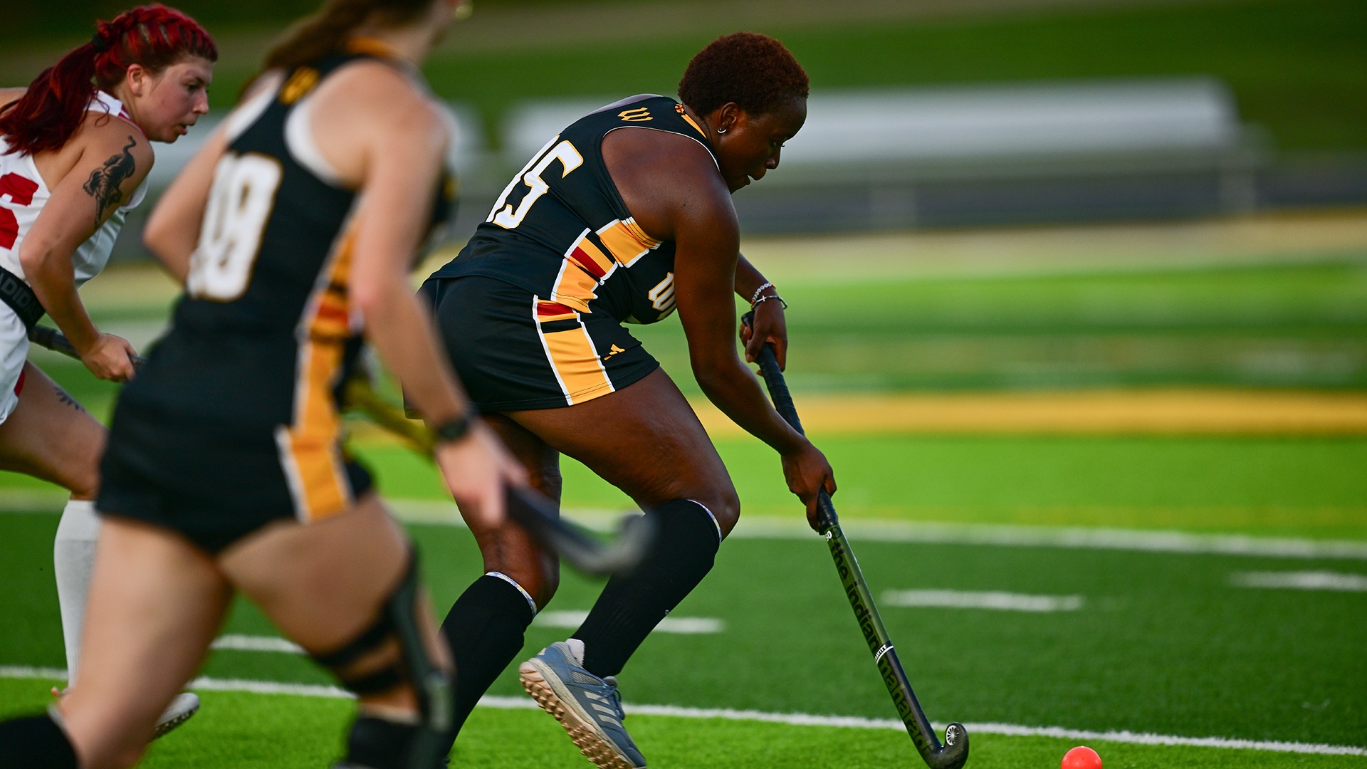 action photo of Naledi Jani with possession of the ball against Wittenberg in a 2026 game