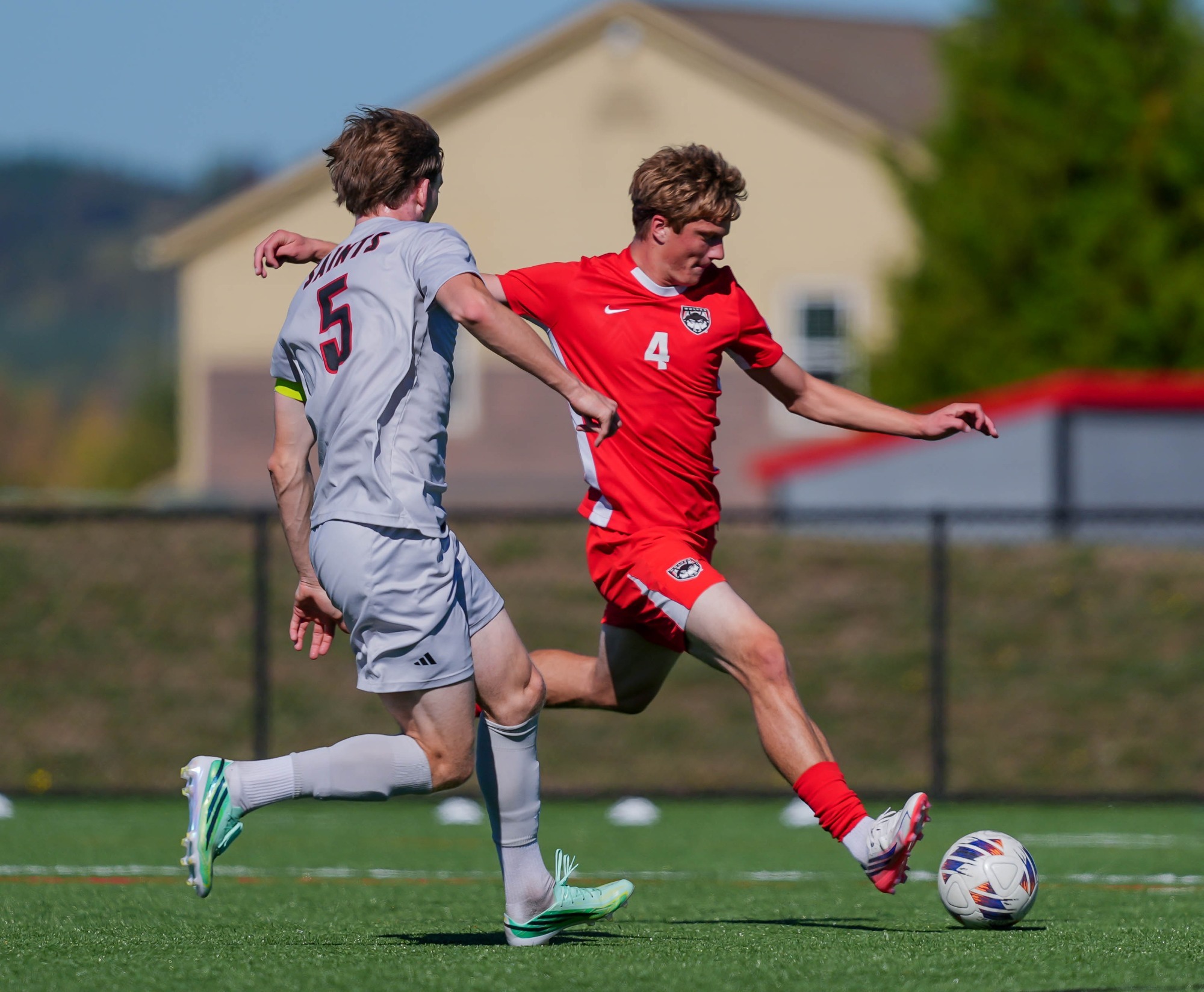 Eli White scored his goal of the season vs. St. Martin's