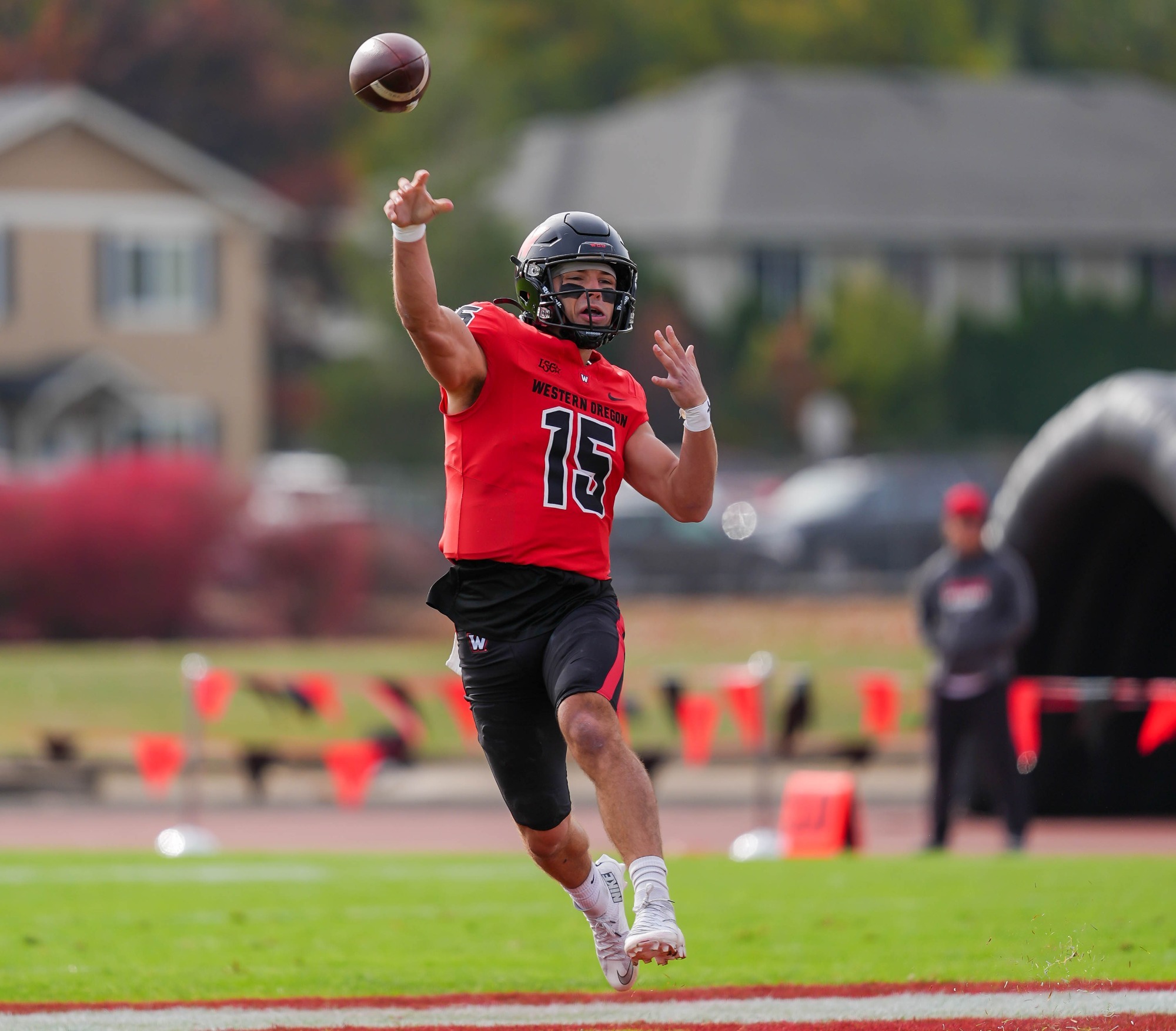 Jordan McCarty threw for 3 TD's against the Greyhounds.