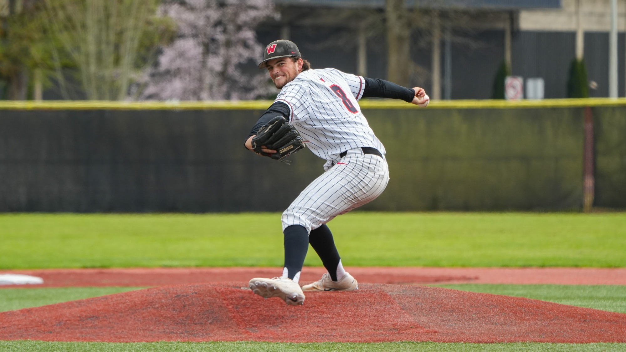 Bailey throws a pitch against SMU