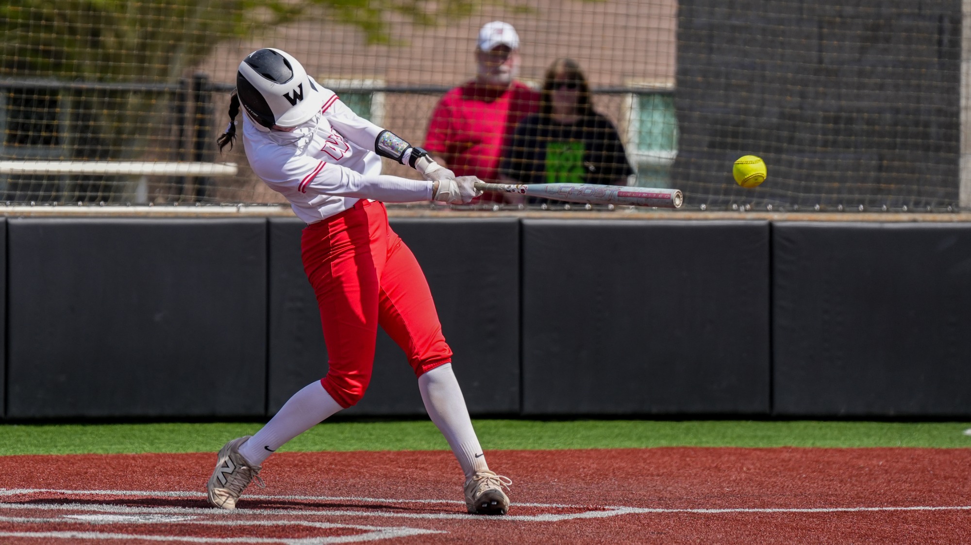 Hope Bodak smacks a base hit