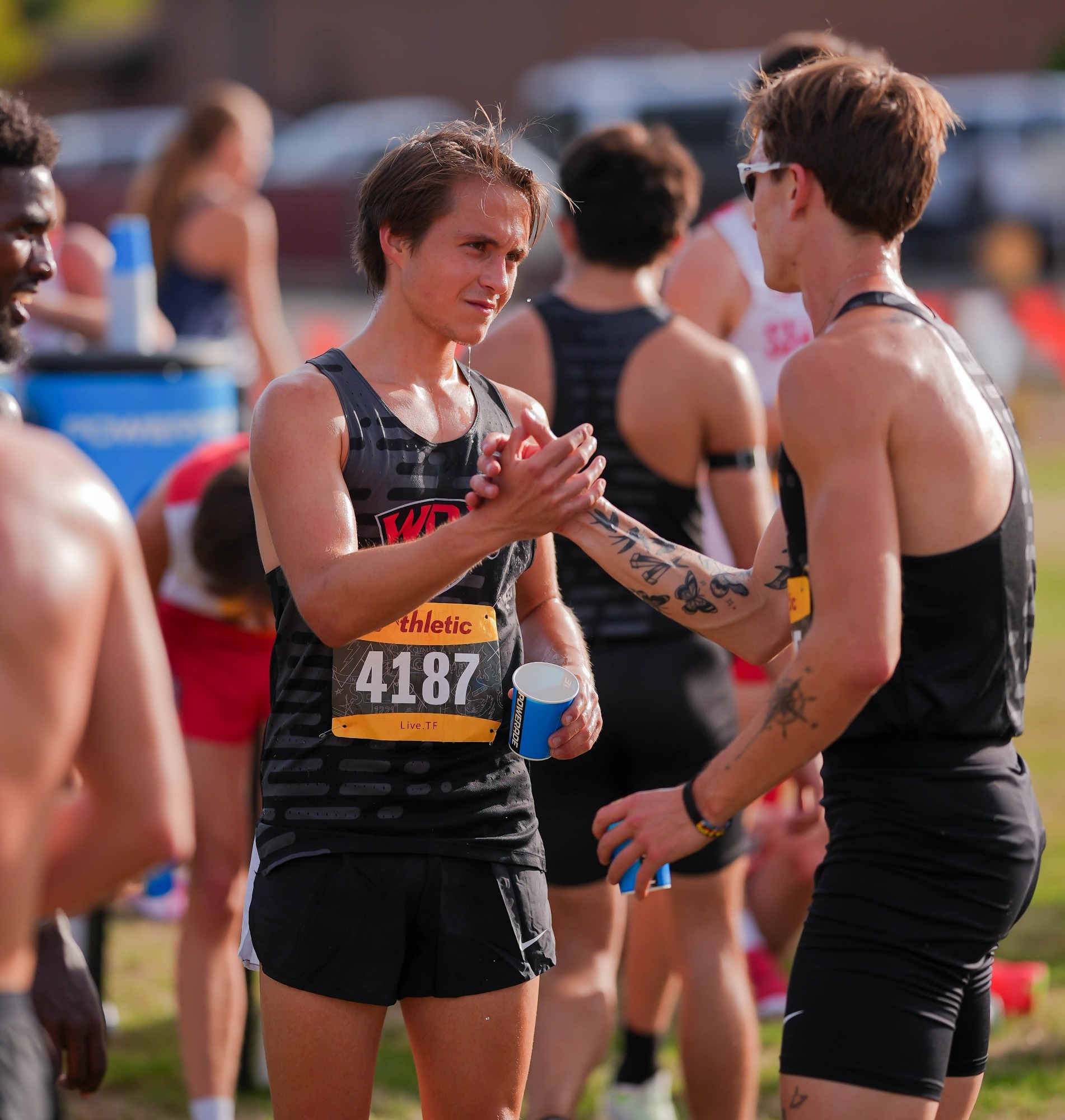Ethan Bothwell gets congrats after win in the Mike Johnson Classic
