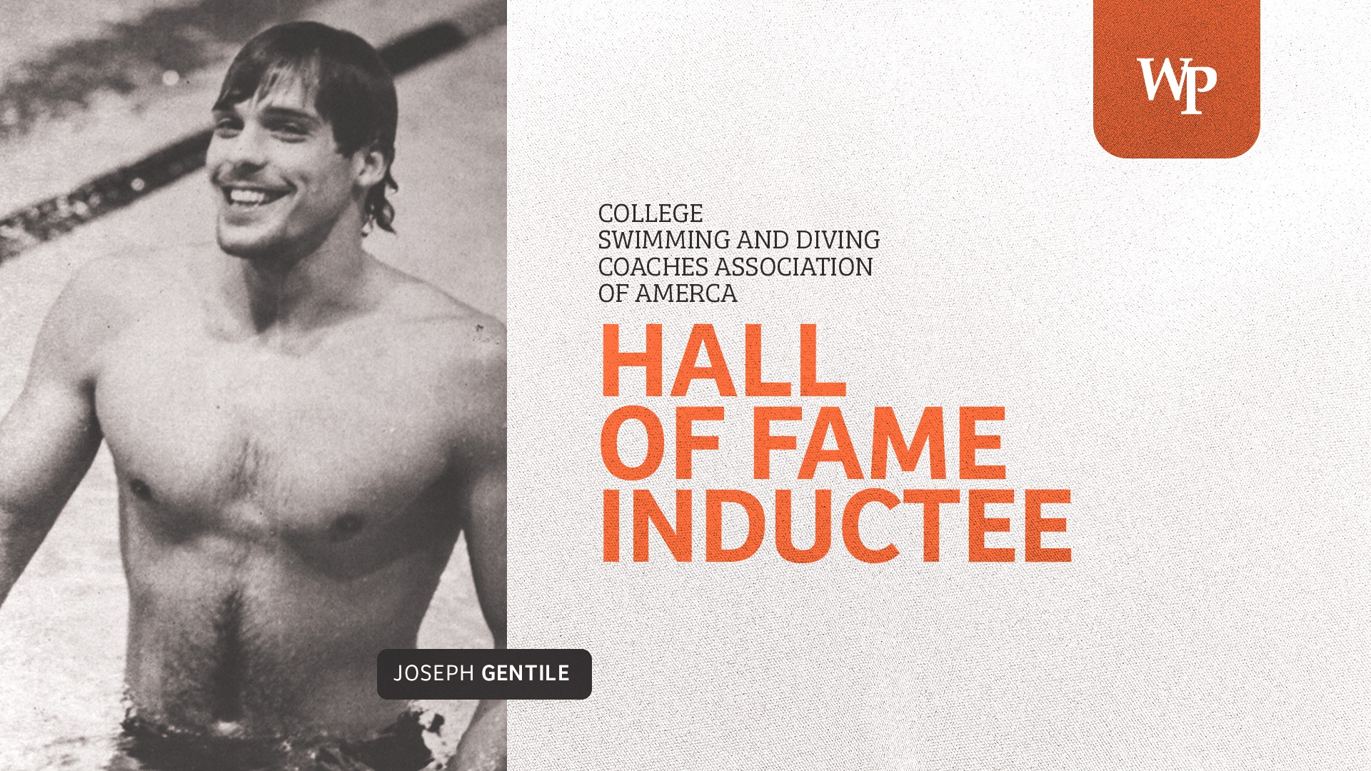 Joseph Gentile CSCAA Hall of Fame Inductee
