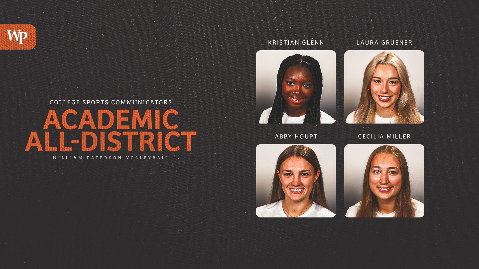 2025 CSC Academic All-District Volleyball Team