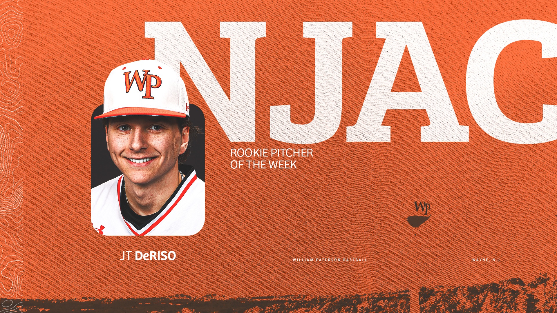 JT DeRiso NJAC Baseball Rookie Pitcher of the Week