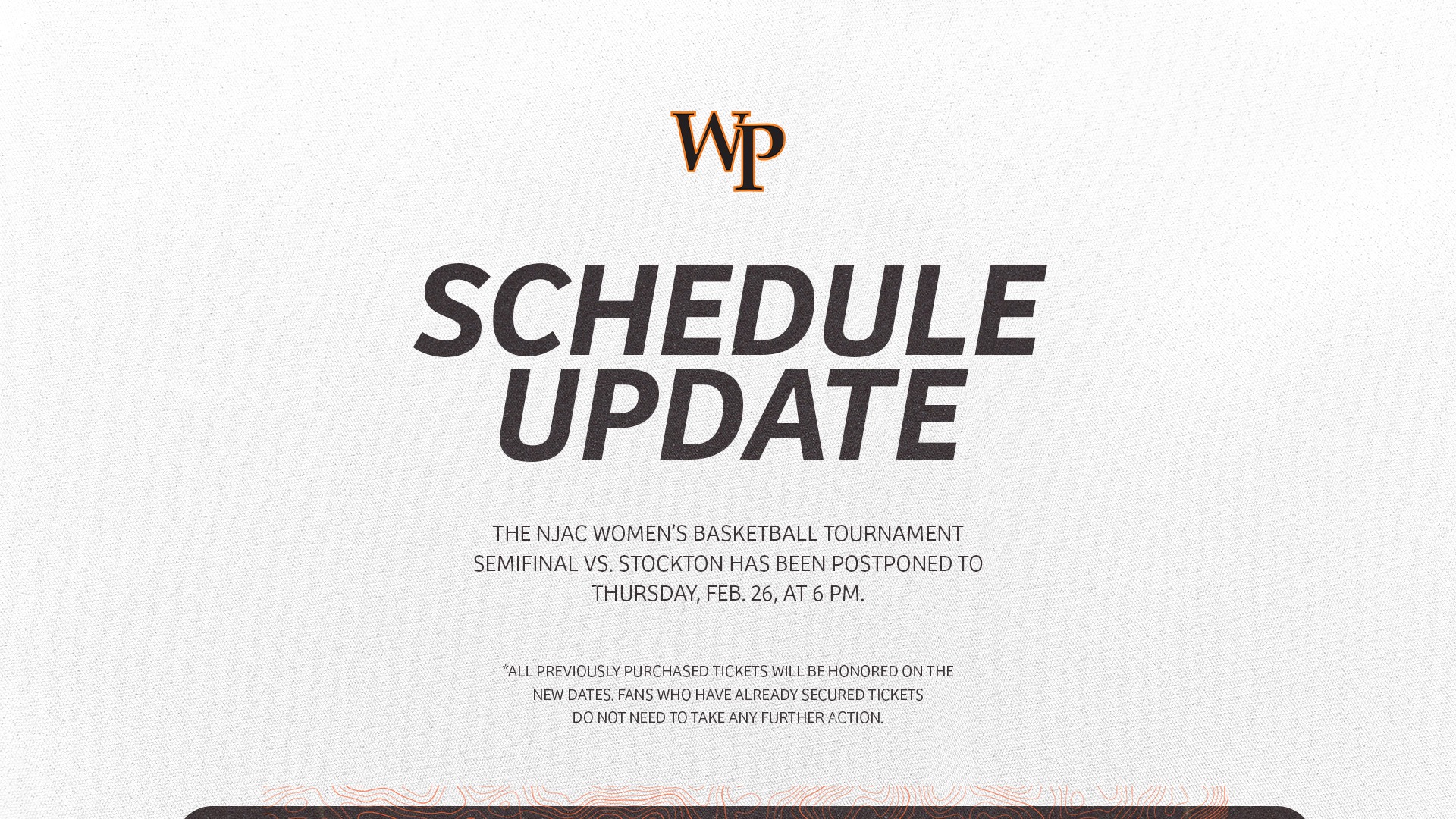 NJAC Women's Basketball Tournament Semifinal Schedule Update