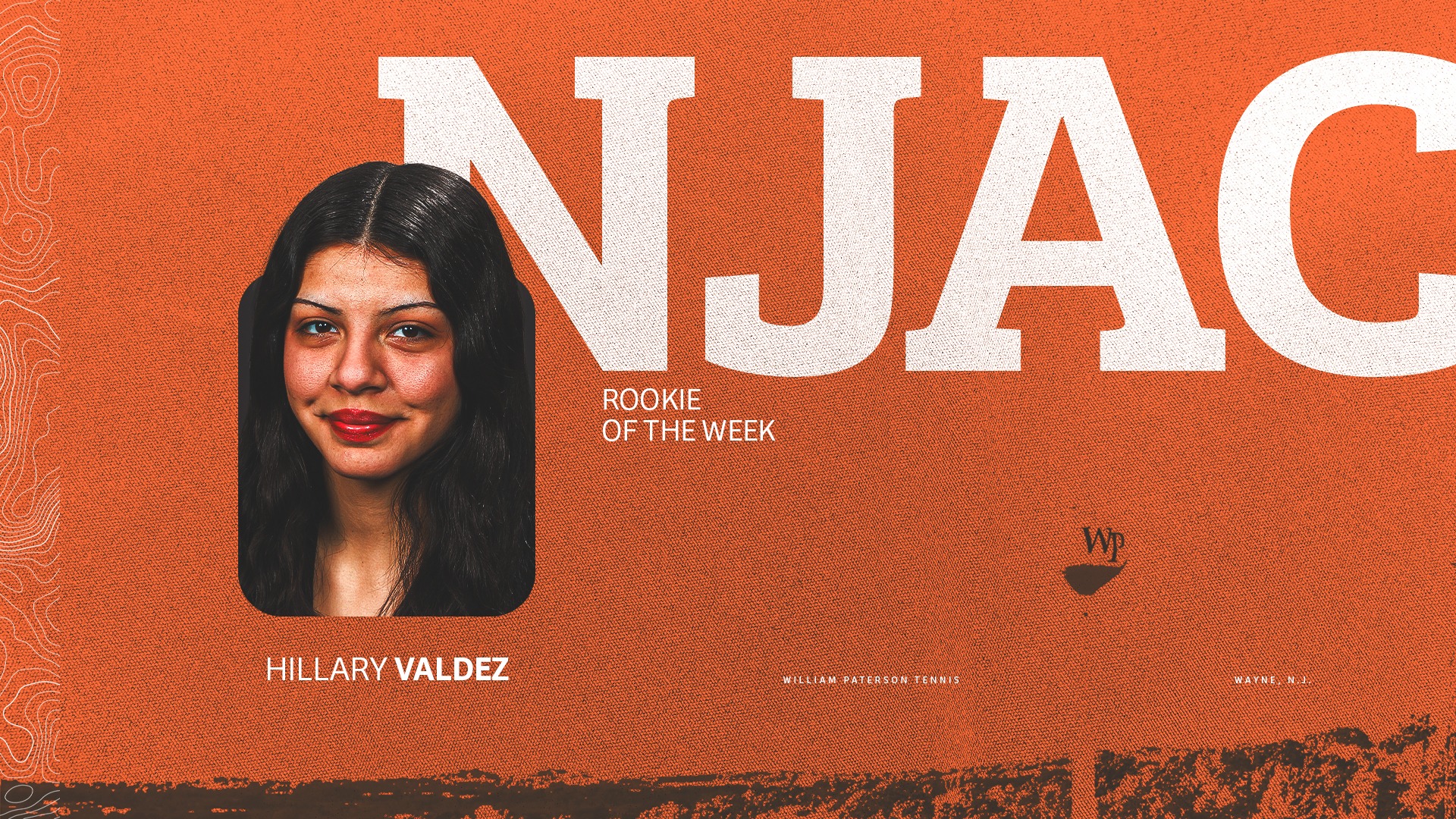 Hillary Valdez NJAC Women's Tennis Rookie of the Week