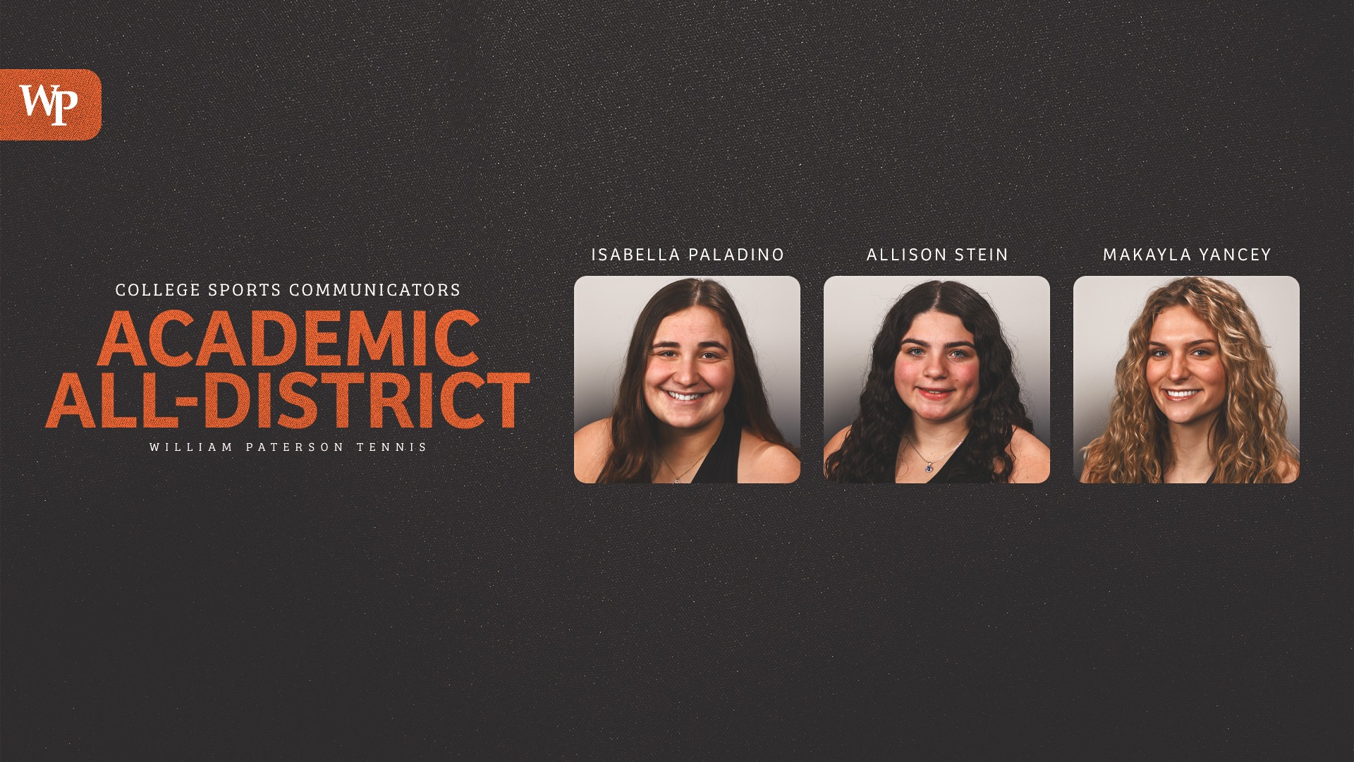 Tennis CSC Academic All-District 
