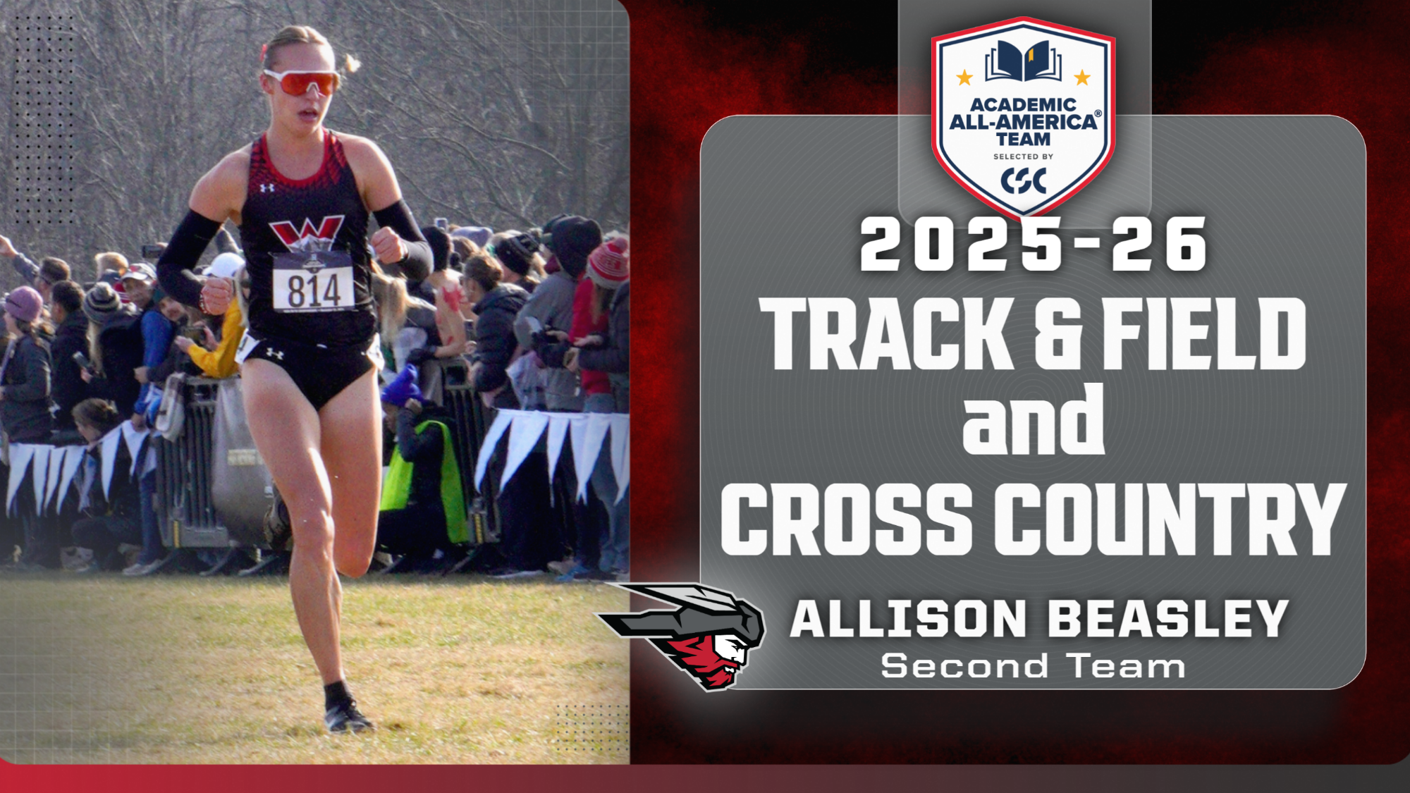 Allison Beasley is voted a 2nd team CSC Academic All-America selection
