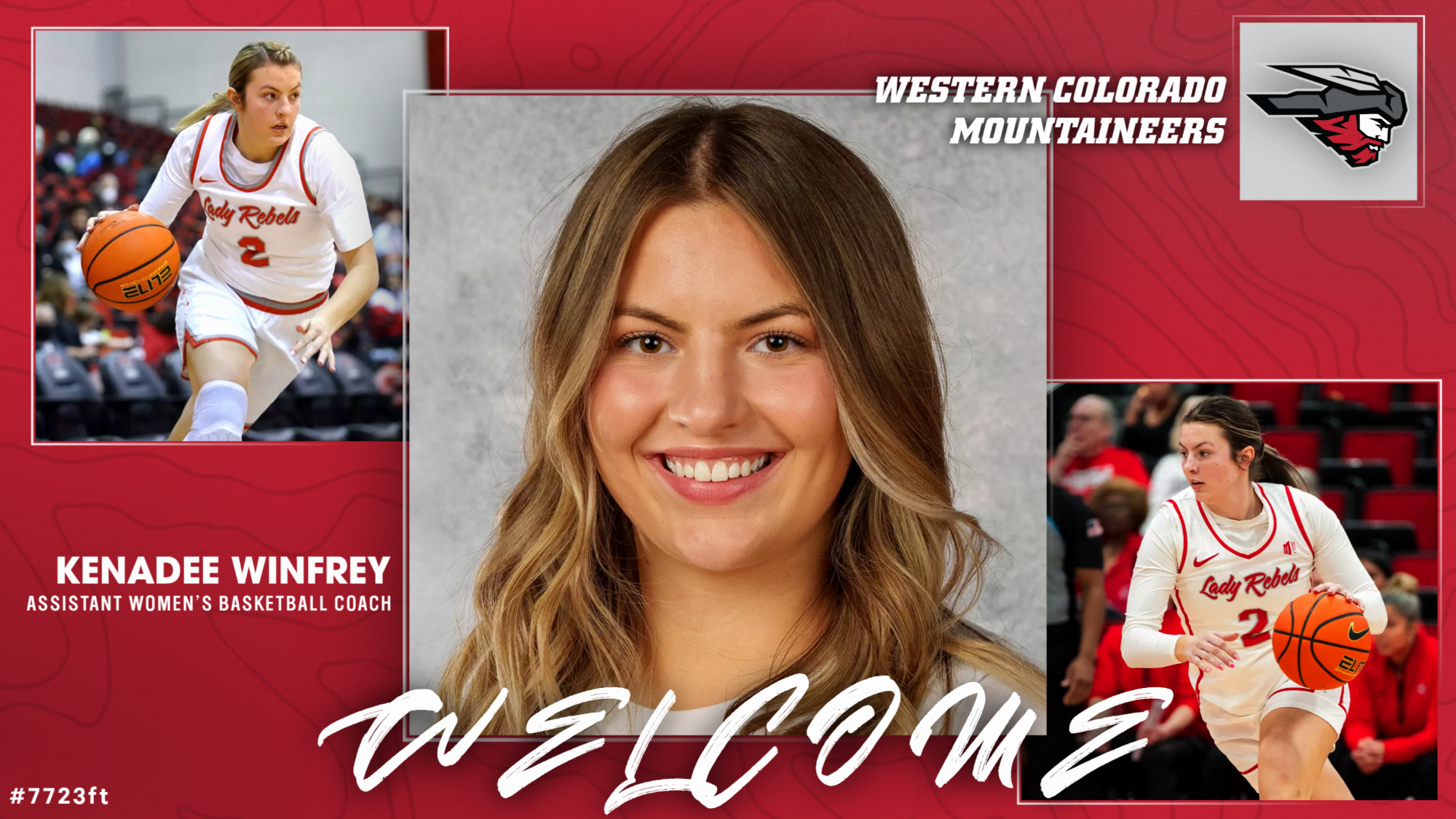 Announcement of Kenadee Winfrey joining women's basketball coaching staff