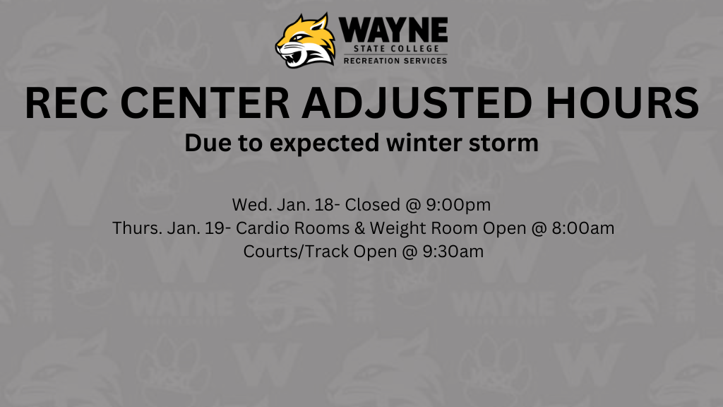 Rec Center Winter Storm Hours