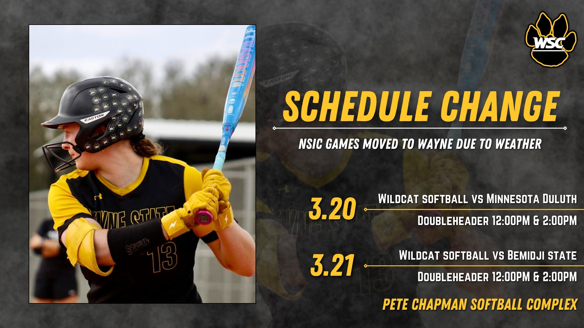 wscsb schedule change umd bsu