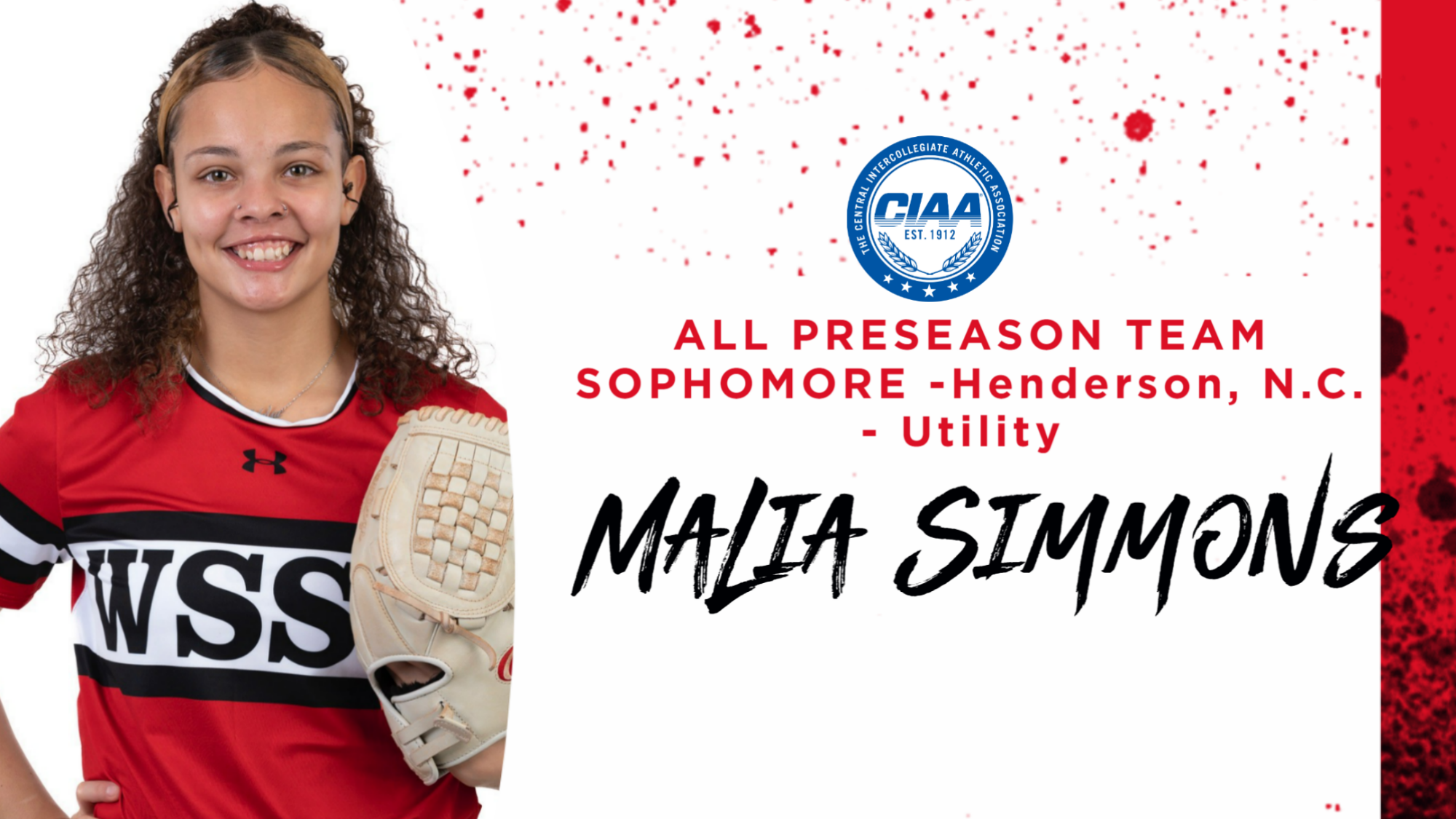 Simmons Named to the 2023 CIAA Preseason Softball AllConference Team