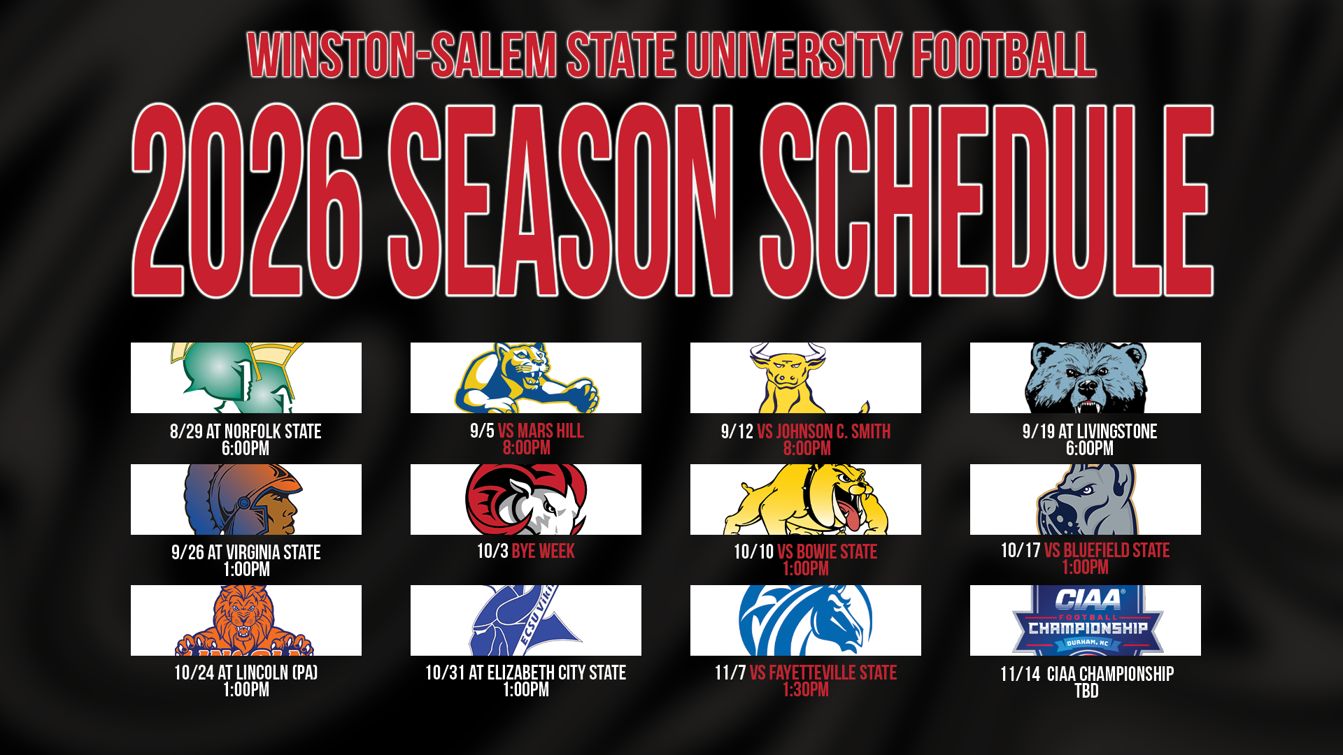 2026 Football Season Schedule