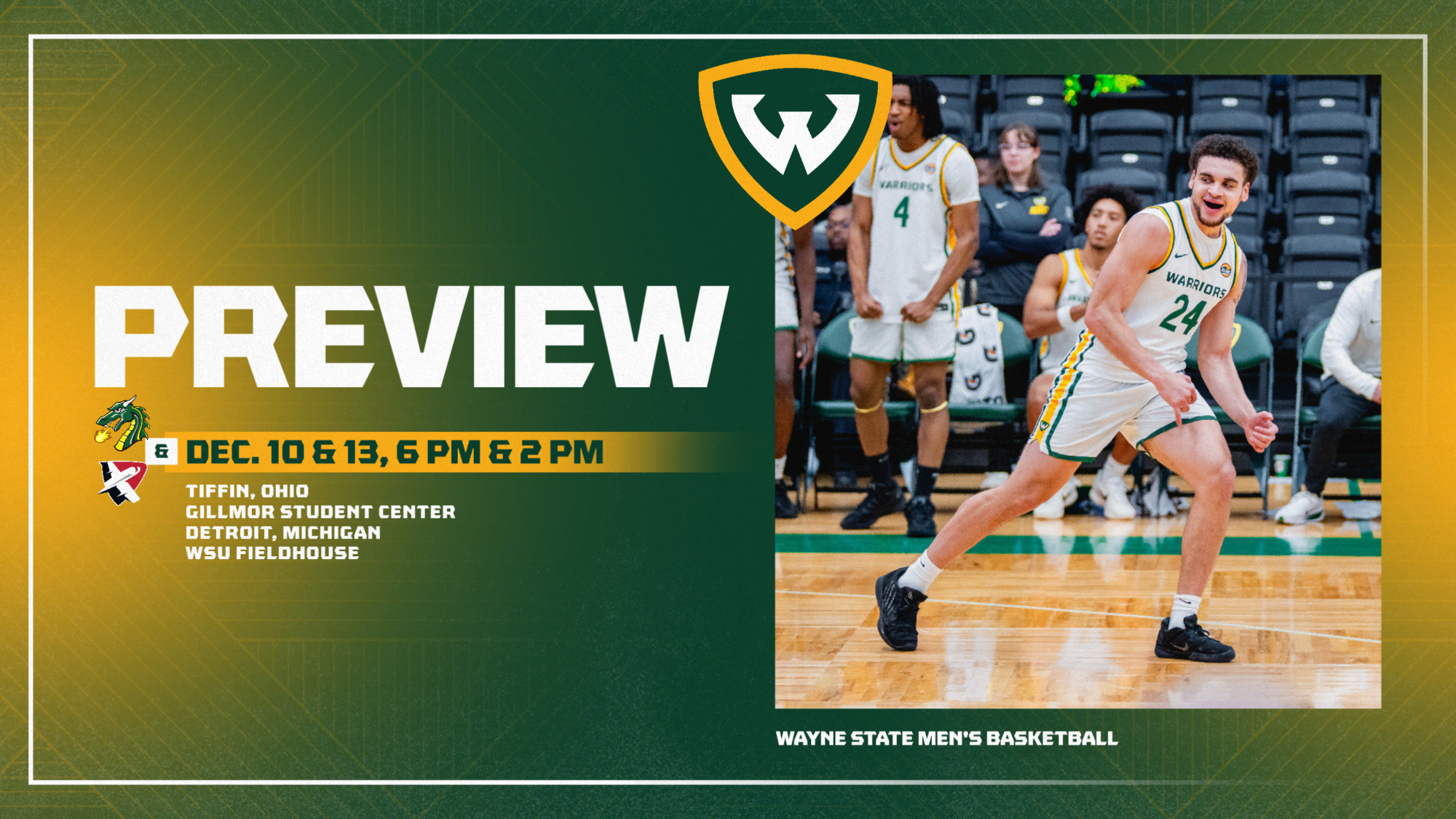 MBB Preview at Tiffin & vs. Lewis