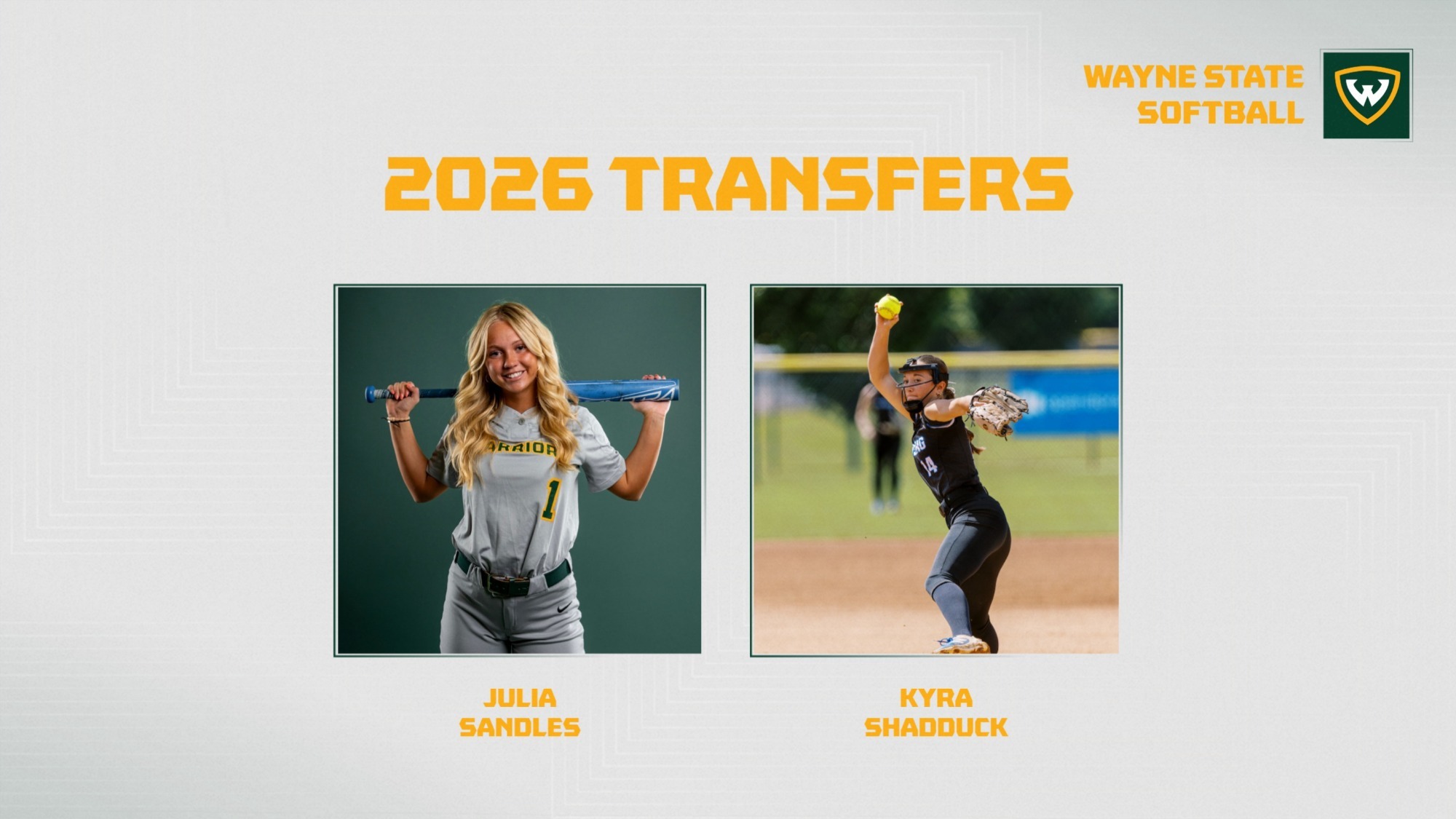 Softball Incoming Transfers 2025-26