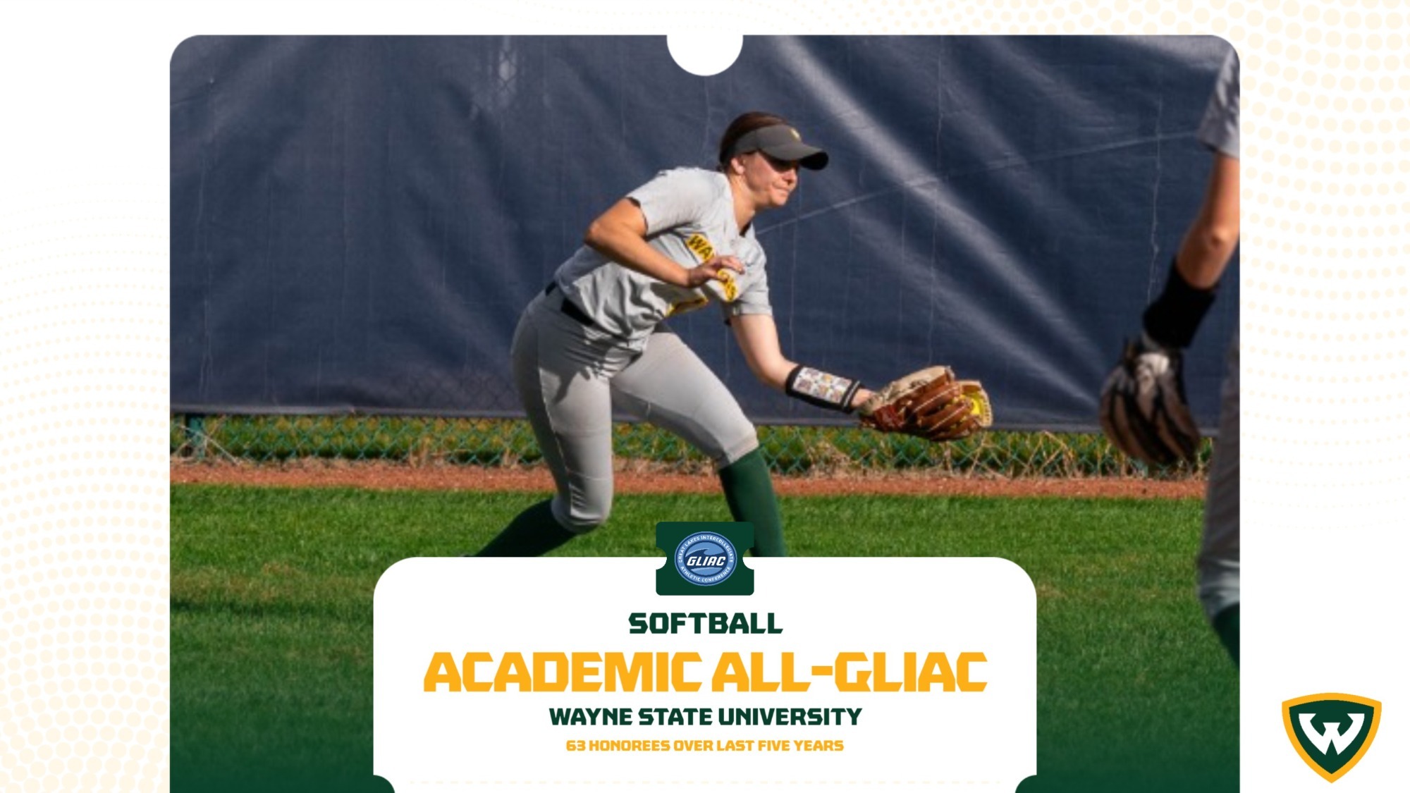 Softball GLIAC All-Academic 2025 (Lauren Fritz pictured)