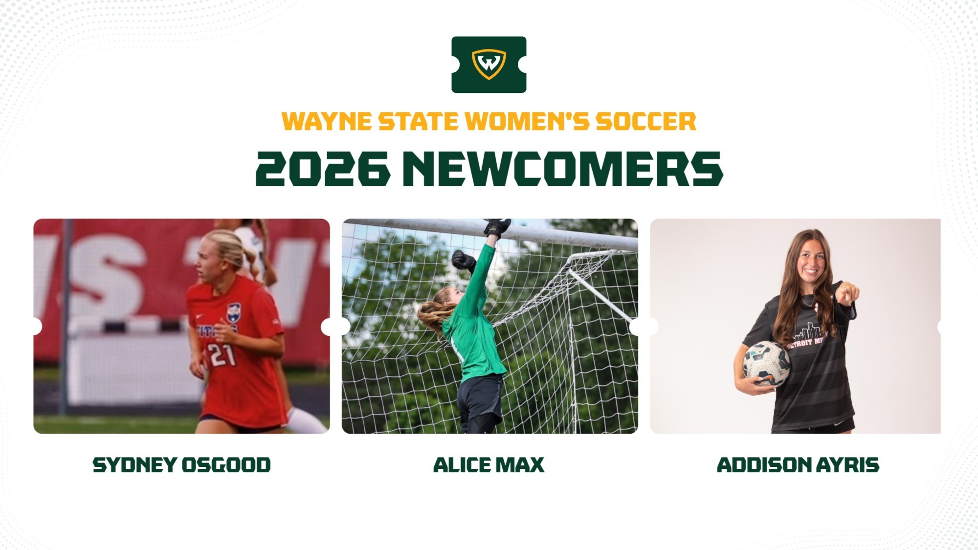 WSOC Newcomers - Osgood, Max, Ayris