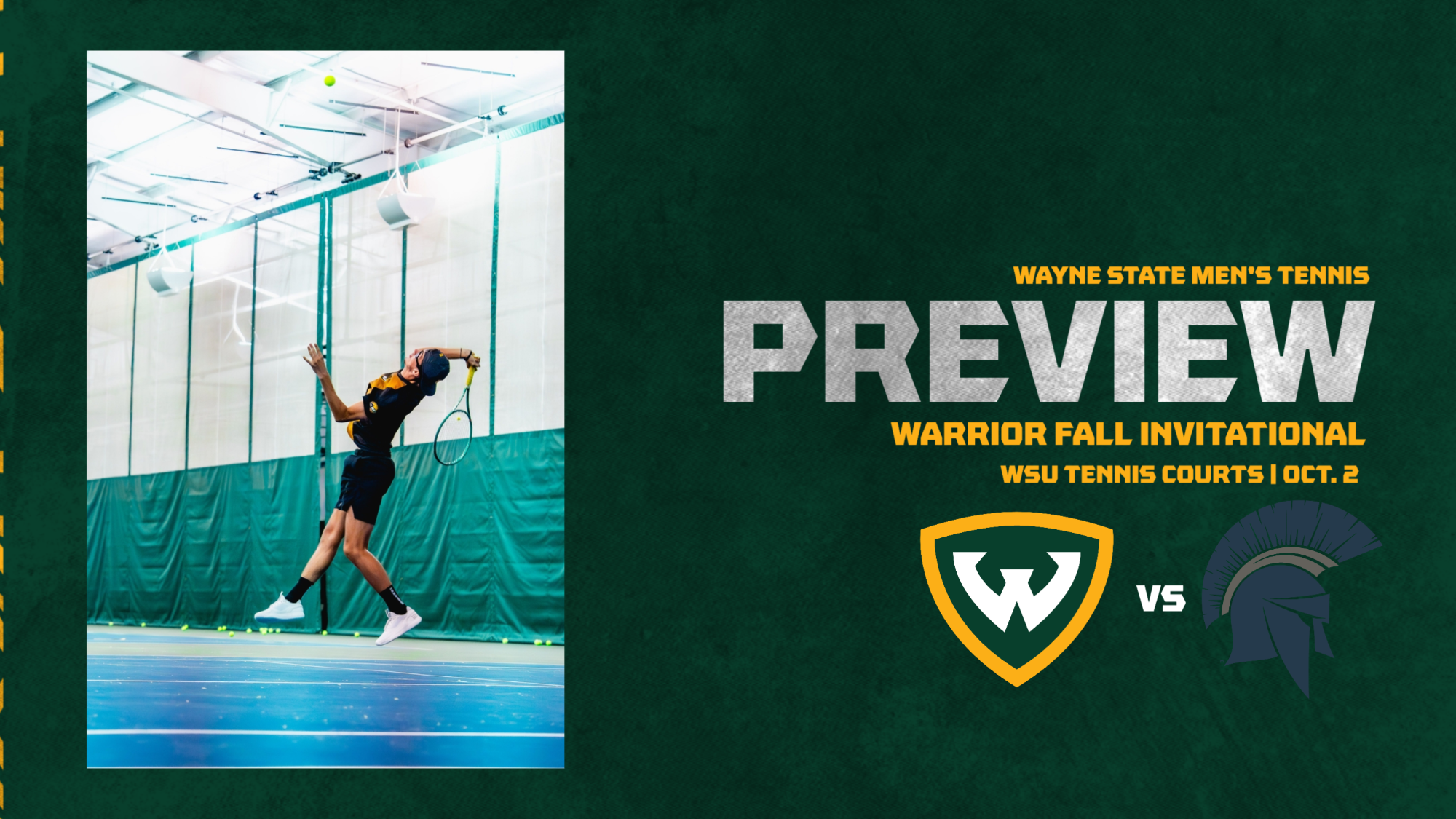 Men's Tennis Fall Invitational Preview Graphic 