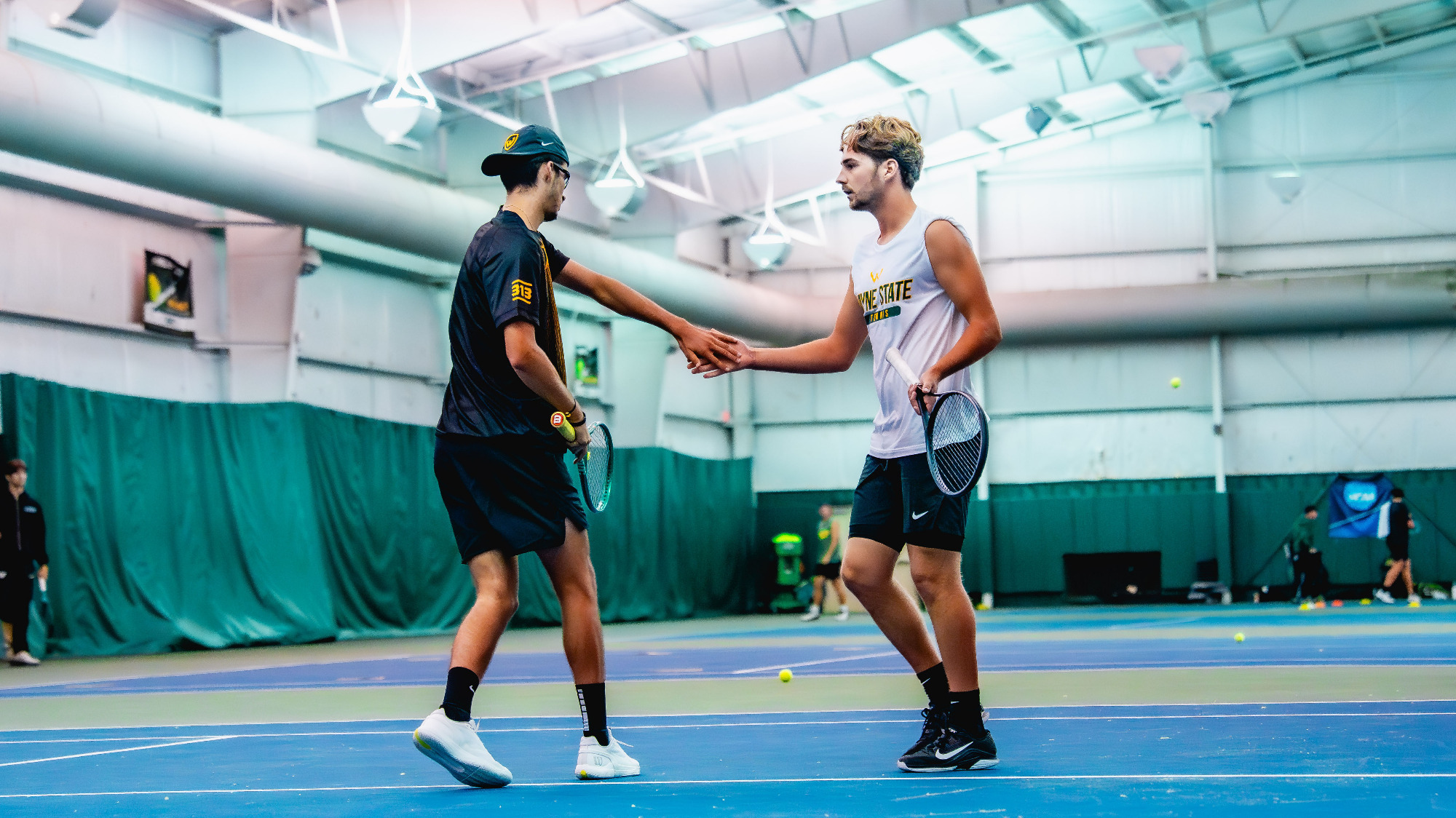 Men's Tennis Practice Photo