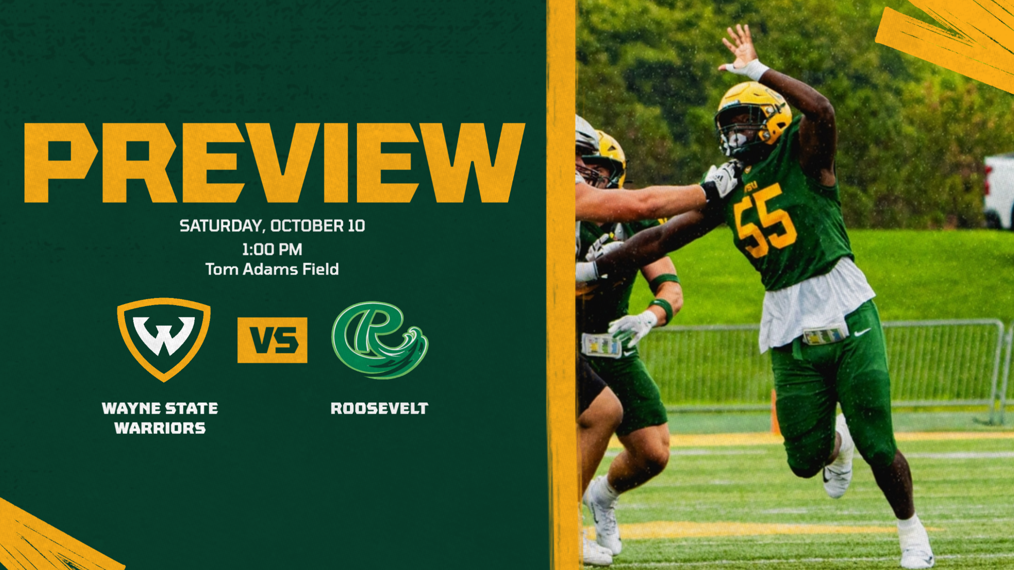 Football vs Roosevelt Preview Graphic 