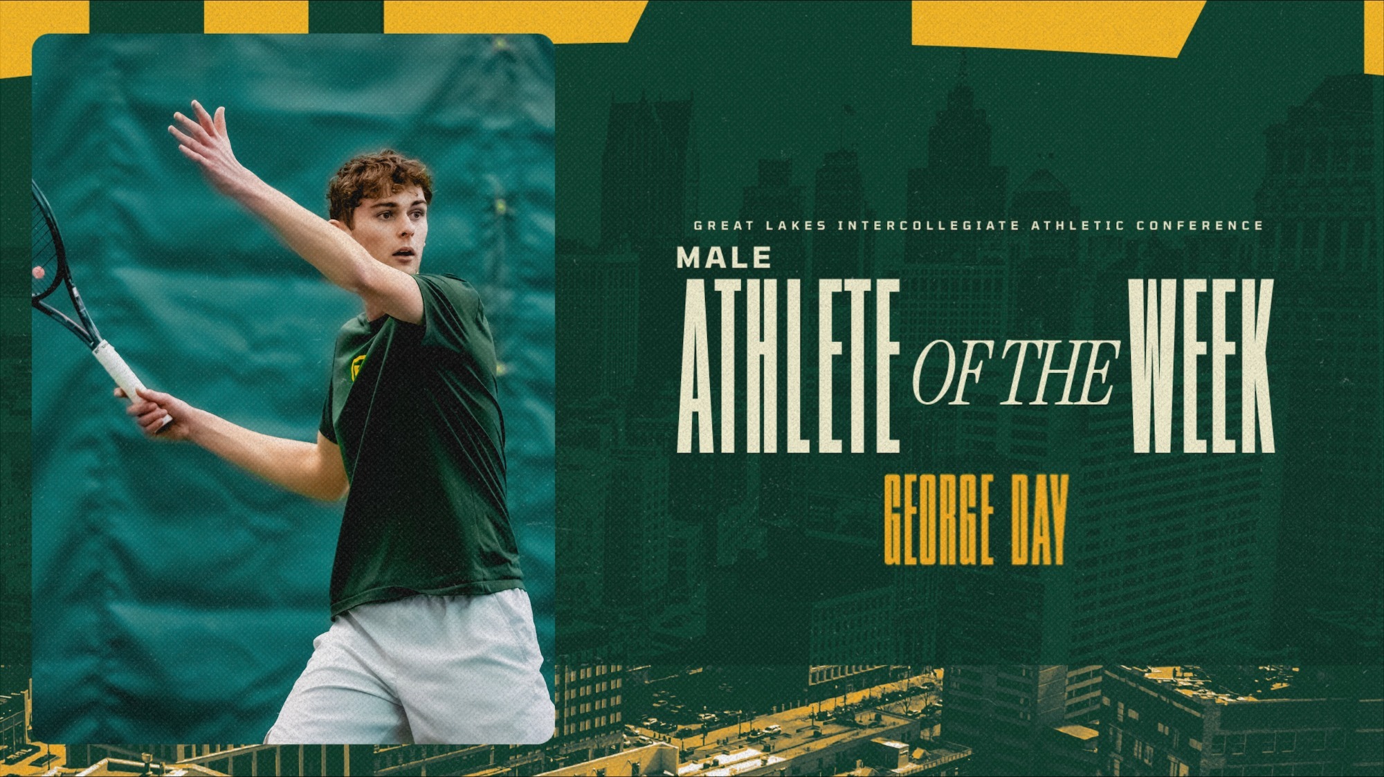 George Day men's tennis athlete of the week 2/10