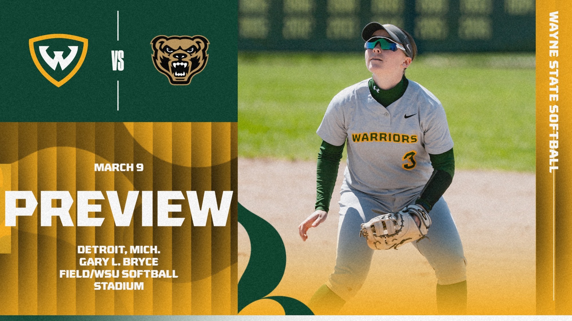 Softball Preview vs. Oakland 3/9/2026