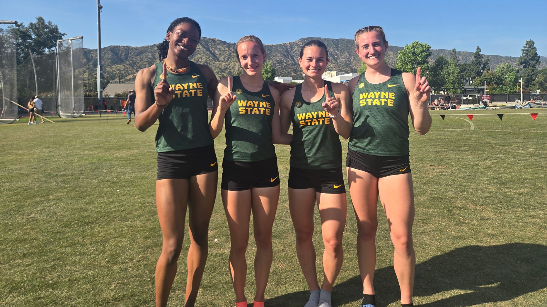 4x400m relay school record - set at Azusa Pacific Bryan Clay Invitational