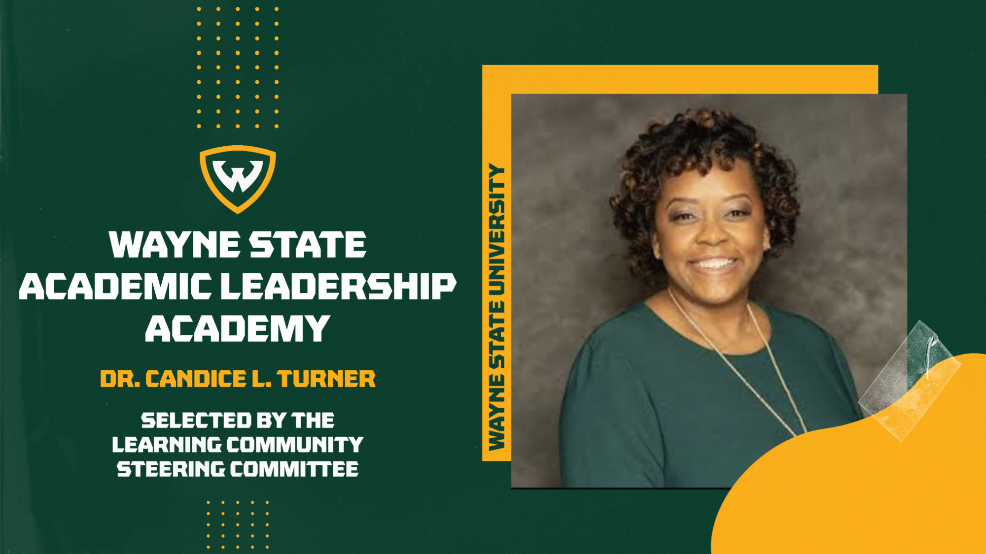 Turner Selected for Academic Leadership Academy