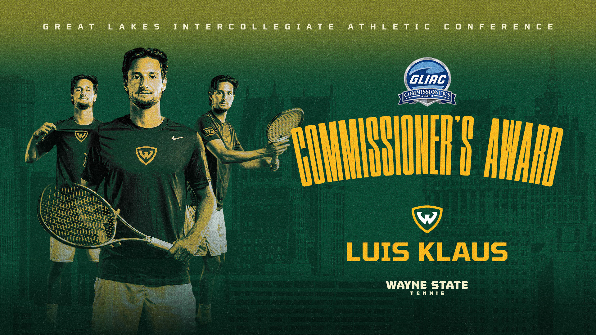 Luis Klaus 2026 GLIAC Commissioner's Award