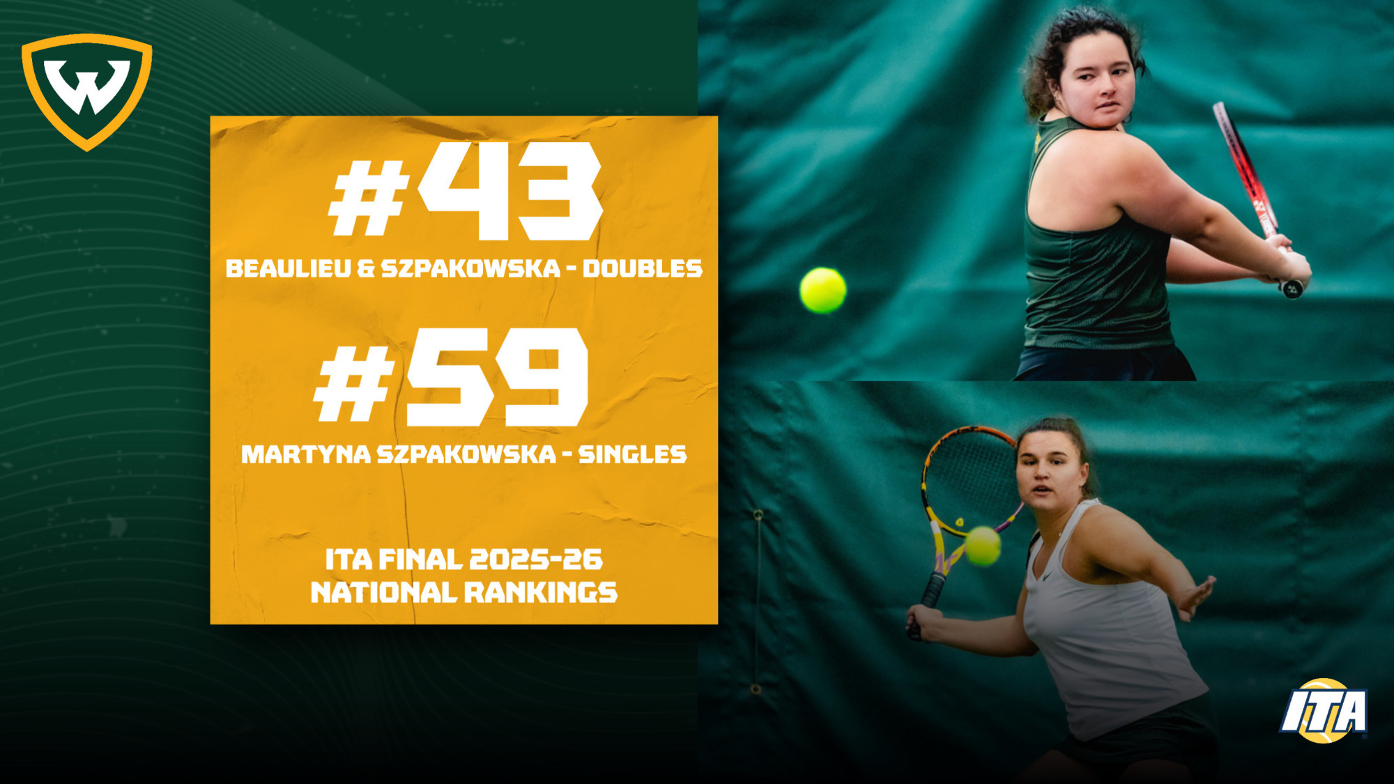 WTEN Final ITA 2025-26 National Rankings