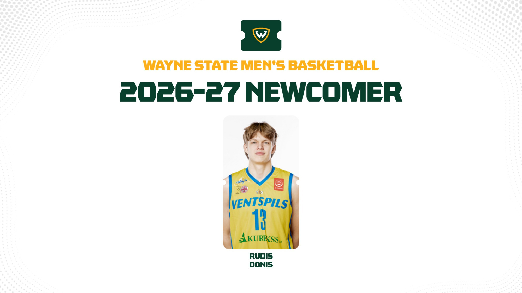 2026-27 MBB Signee Rudis Donis