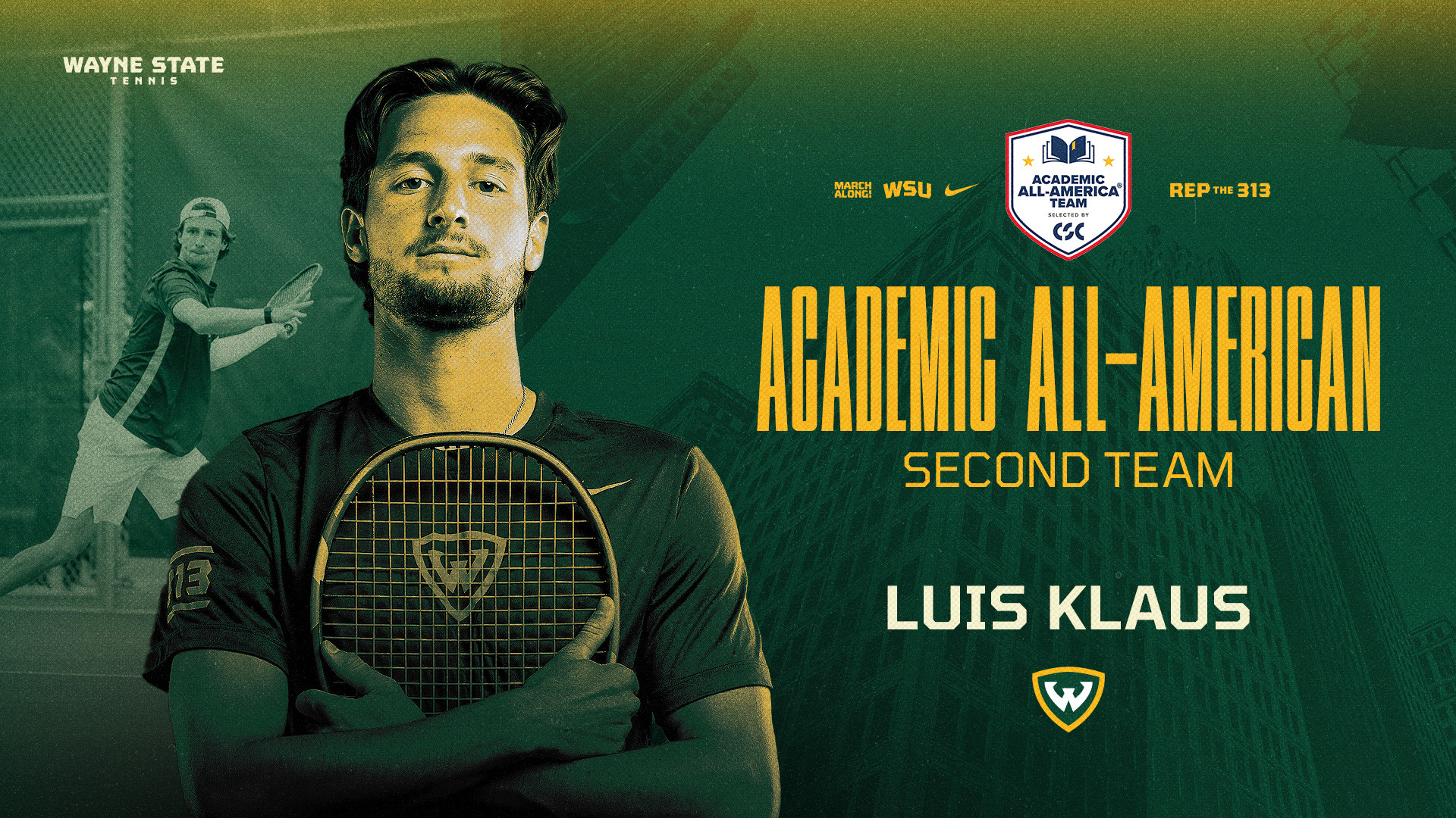 Luis Klaus CSC Second Team AAA Graphic