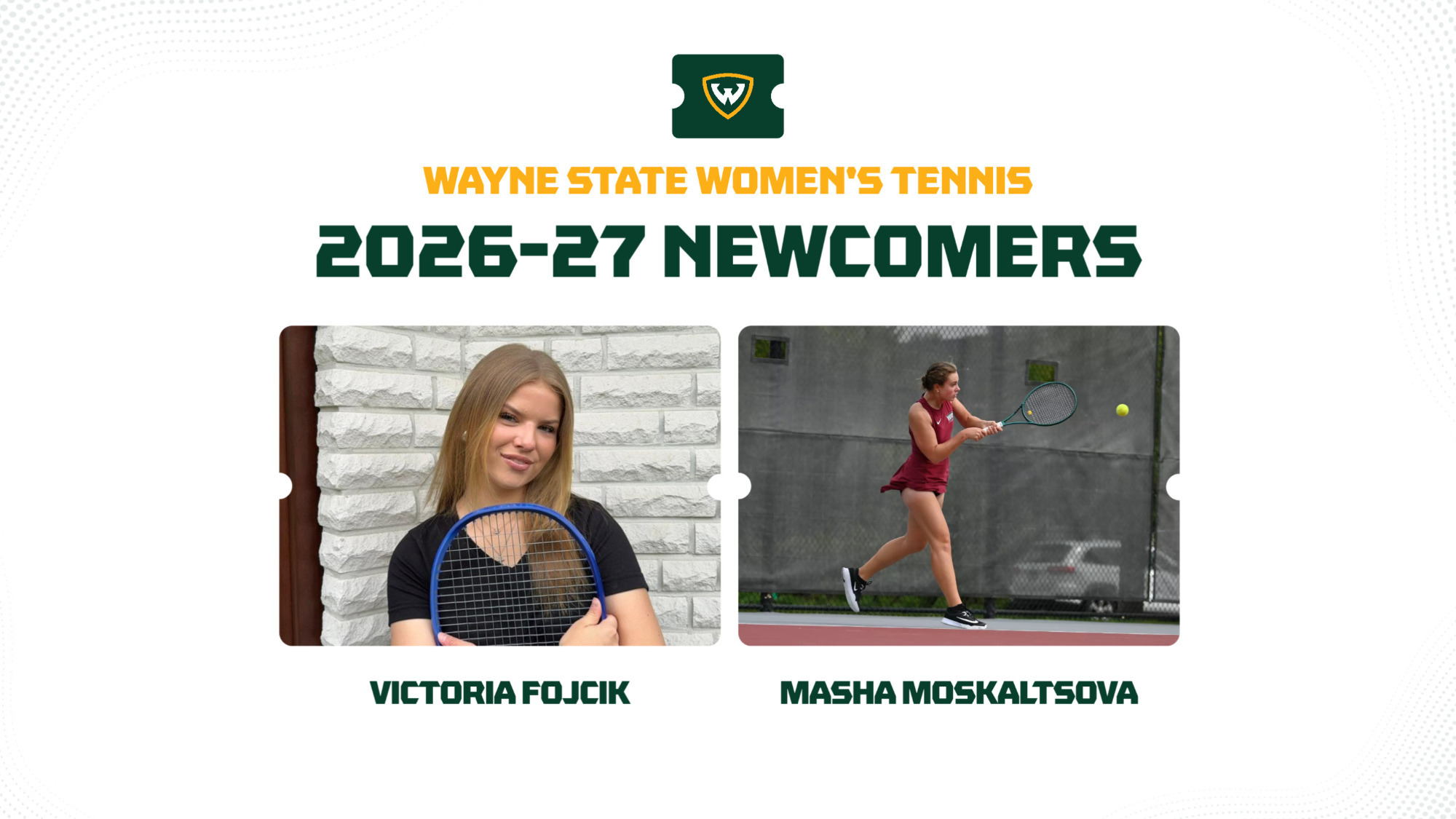 2026-27 Women's Tennis Newcomers - Round 2