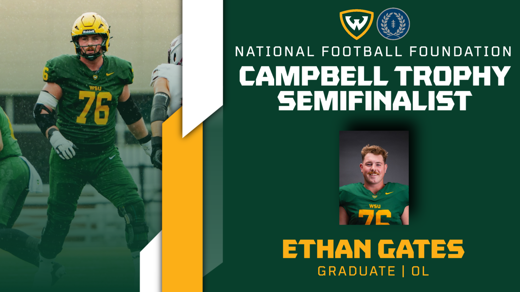 Ethan Gates NFF Campbell Trophy Semifinalist 