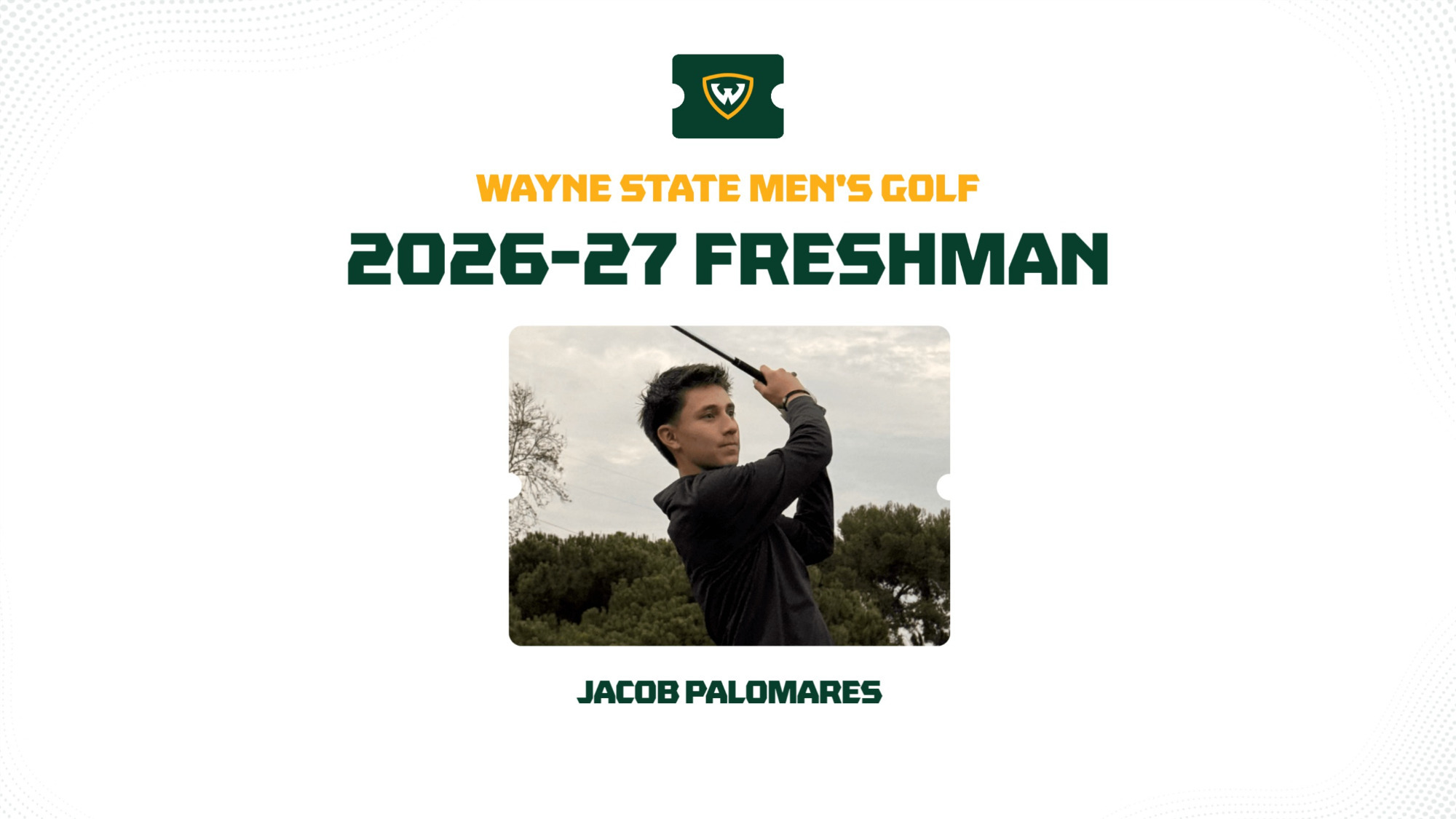 Jacob Palomares Signing Graphic