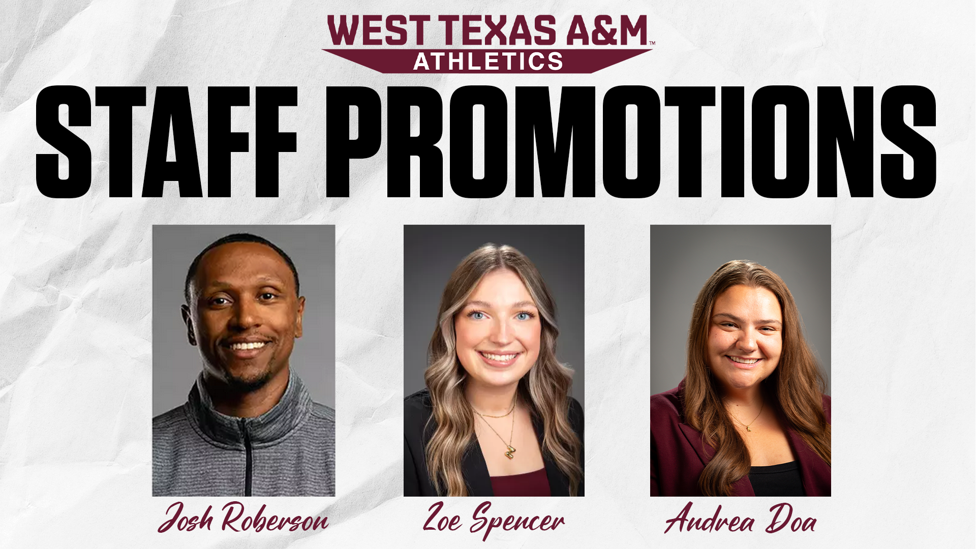 Staff Promotions