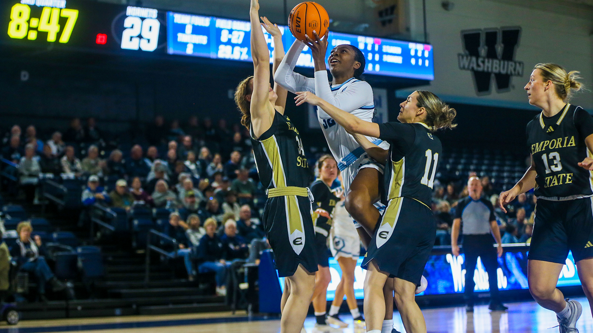 Washburn women's basketball vs Emporia State - Jan. 3, 2026.