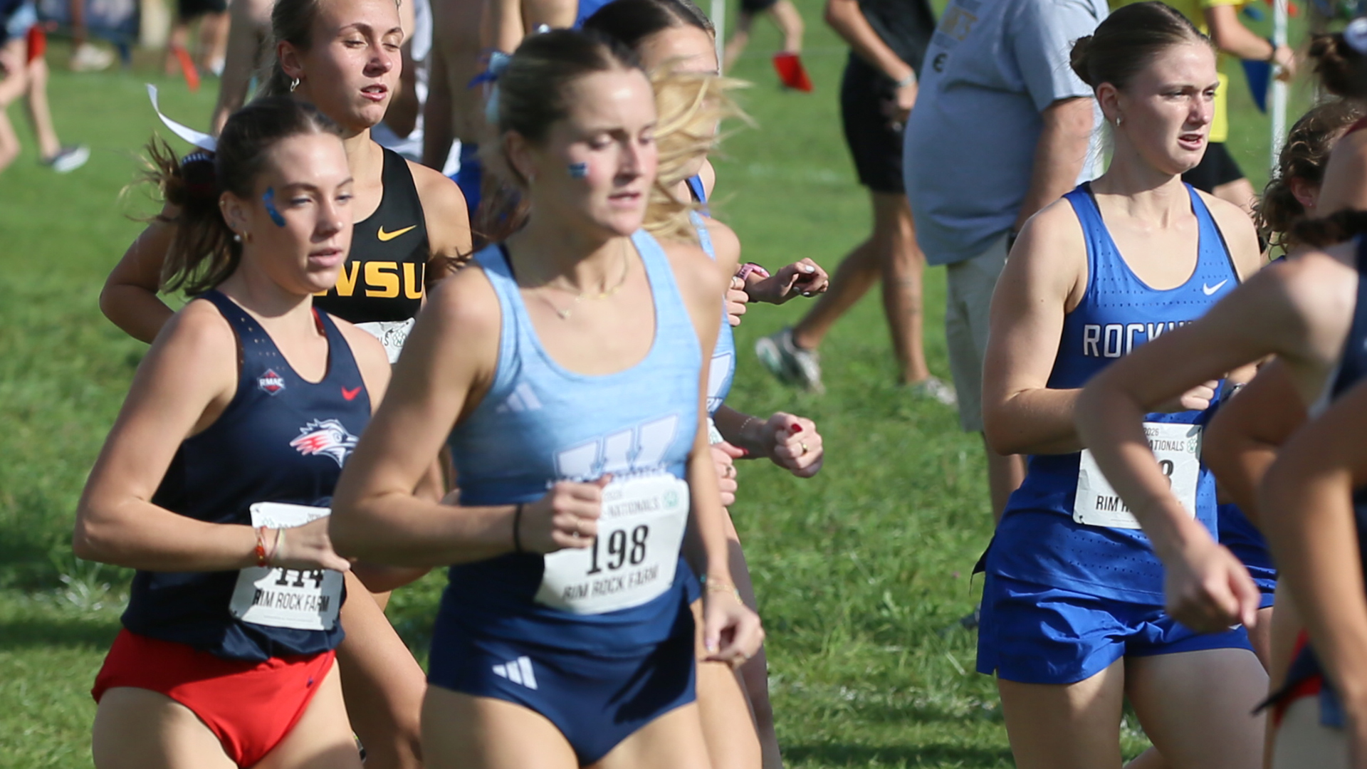 Washburn Ichabod men's and women's cross country at the NCAA D2 Pre-Nationals at Rim Rock Farms
