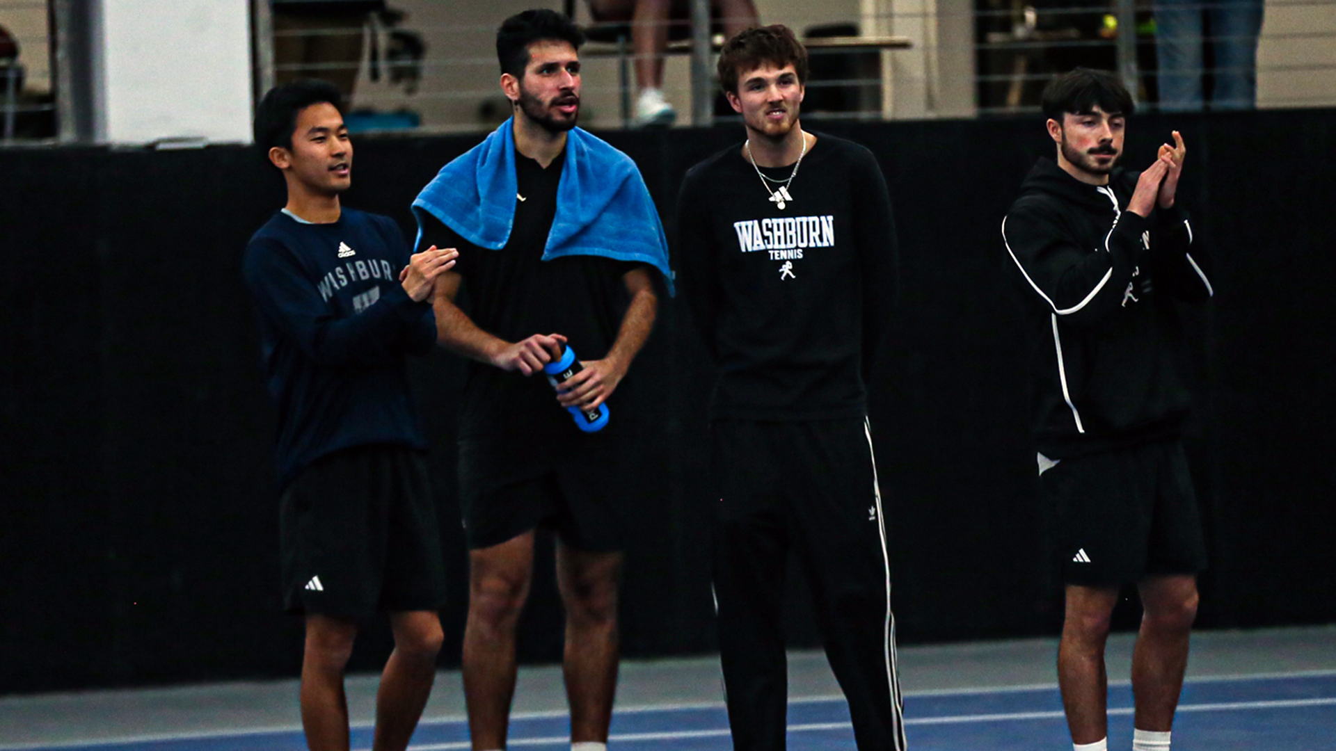 Washburn men's tennis vs Augustana - Feb. 7, 2026.