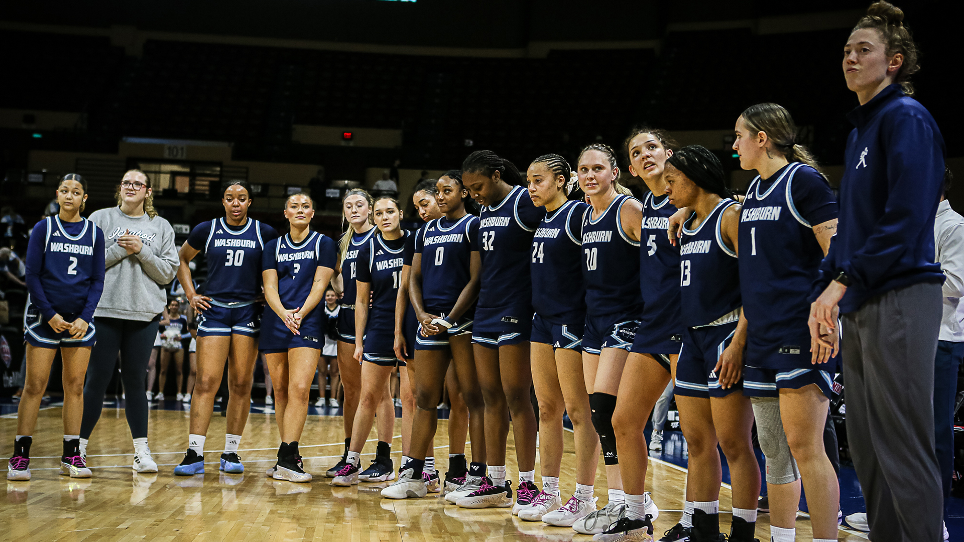 Washburn women's basketball at MIAA Tournament - Championship vs Central Missouri - March 8, 2026.
