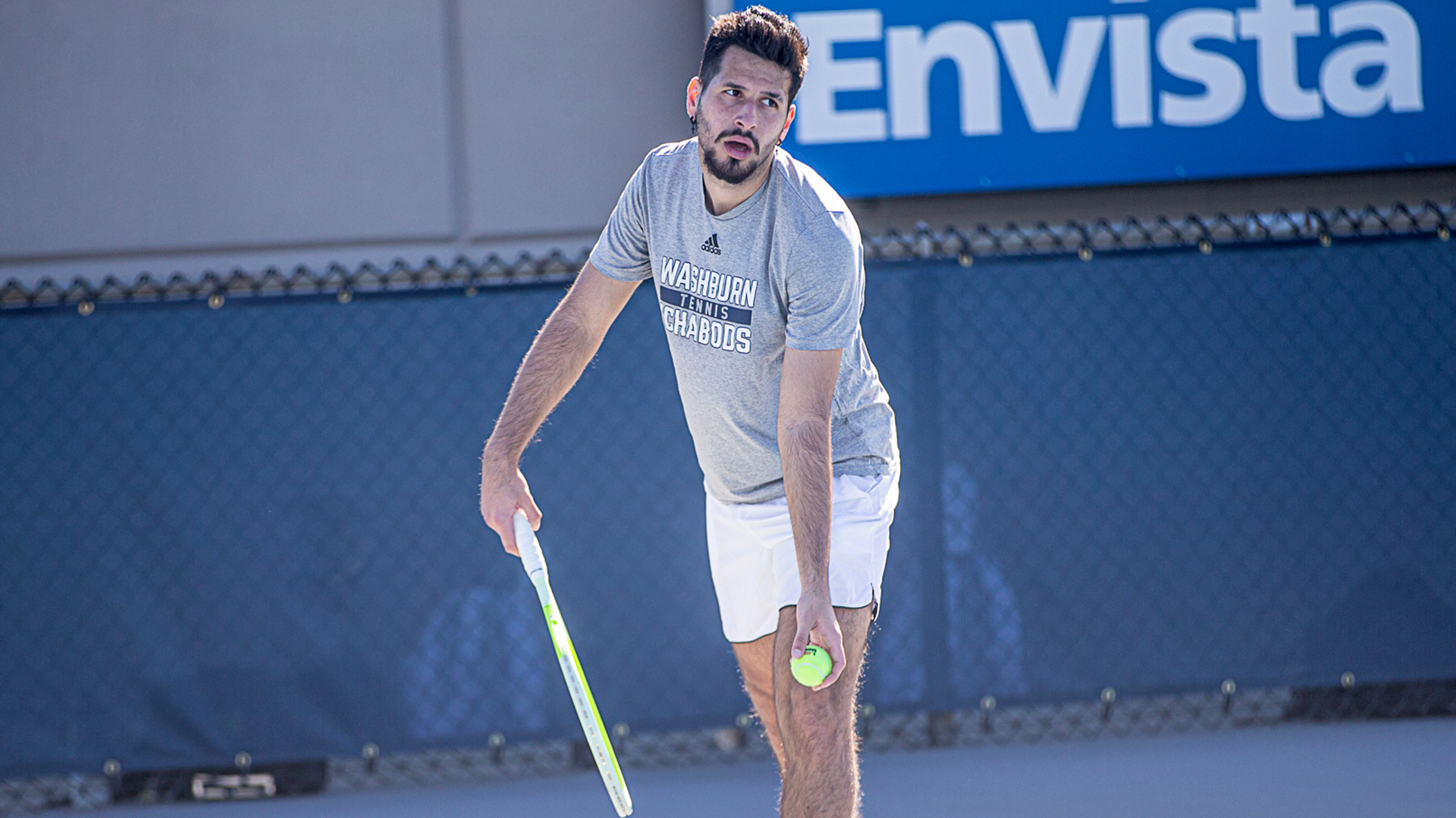 Washburn men's tennis vs Pratt CC - Feb. 27, 2026.